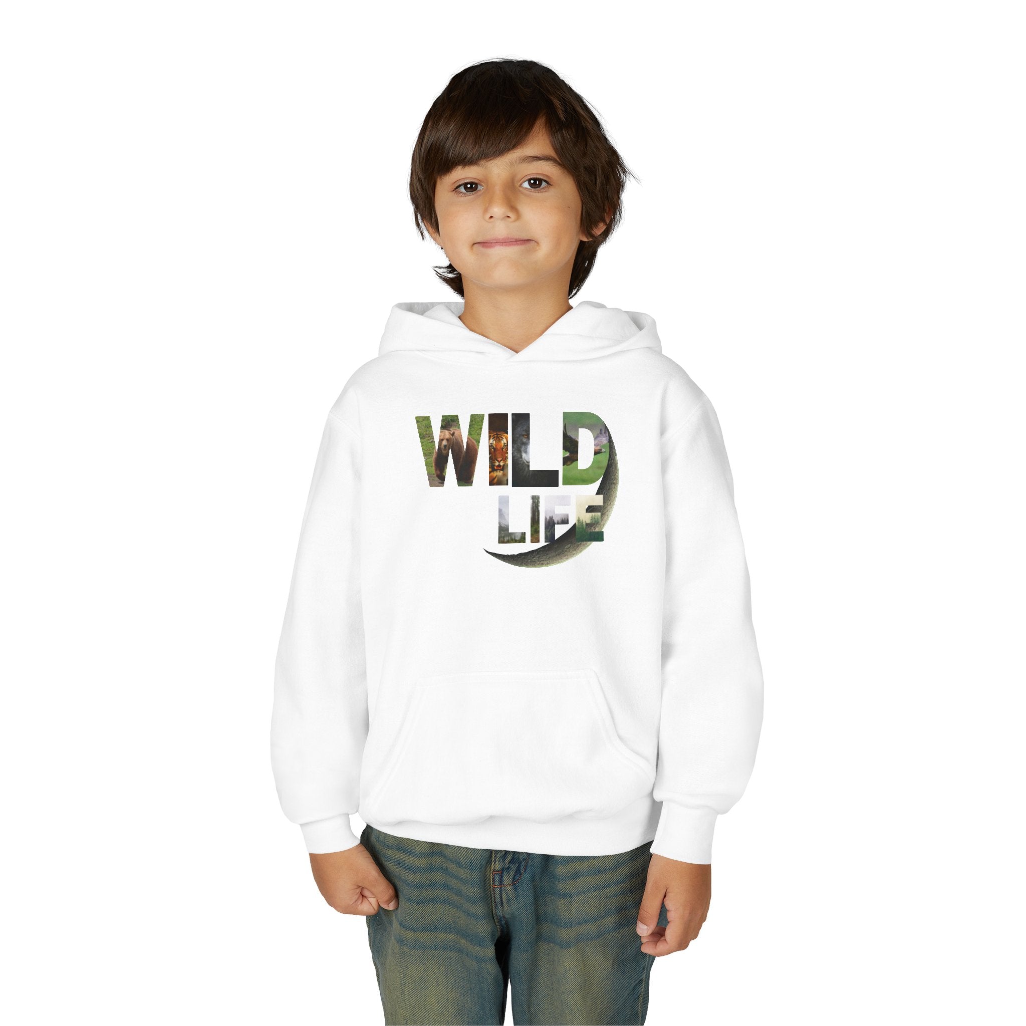 Youth Wildlife Hoodie - Perfect for Nature Lovers, Gifts for Kids, Outdoor Adventures, Everyday Wear, Eco-Friendly Apparel