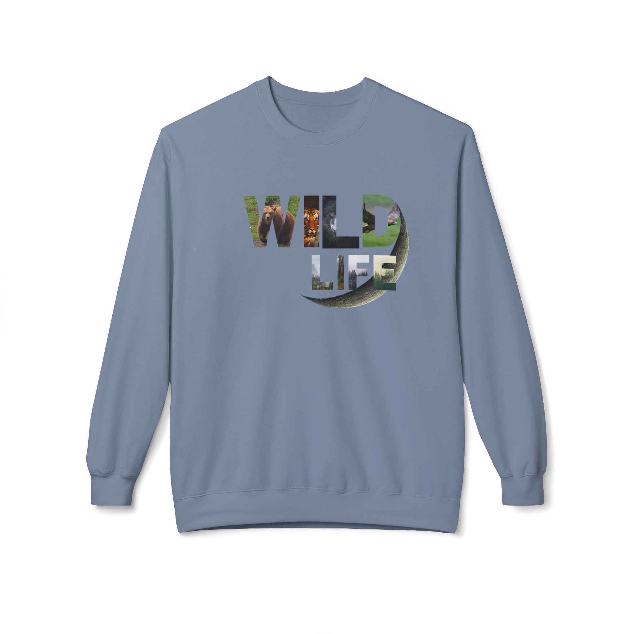 Wild Life Sweatshirt, Nature Lover Gift, Adventure Apparel, Wildlife Conservation, Cozy Crewneck for Outdoor Enthusiasts