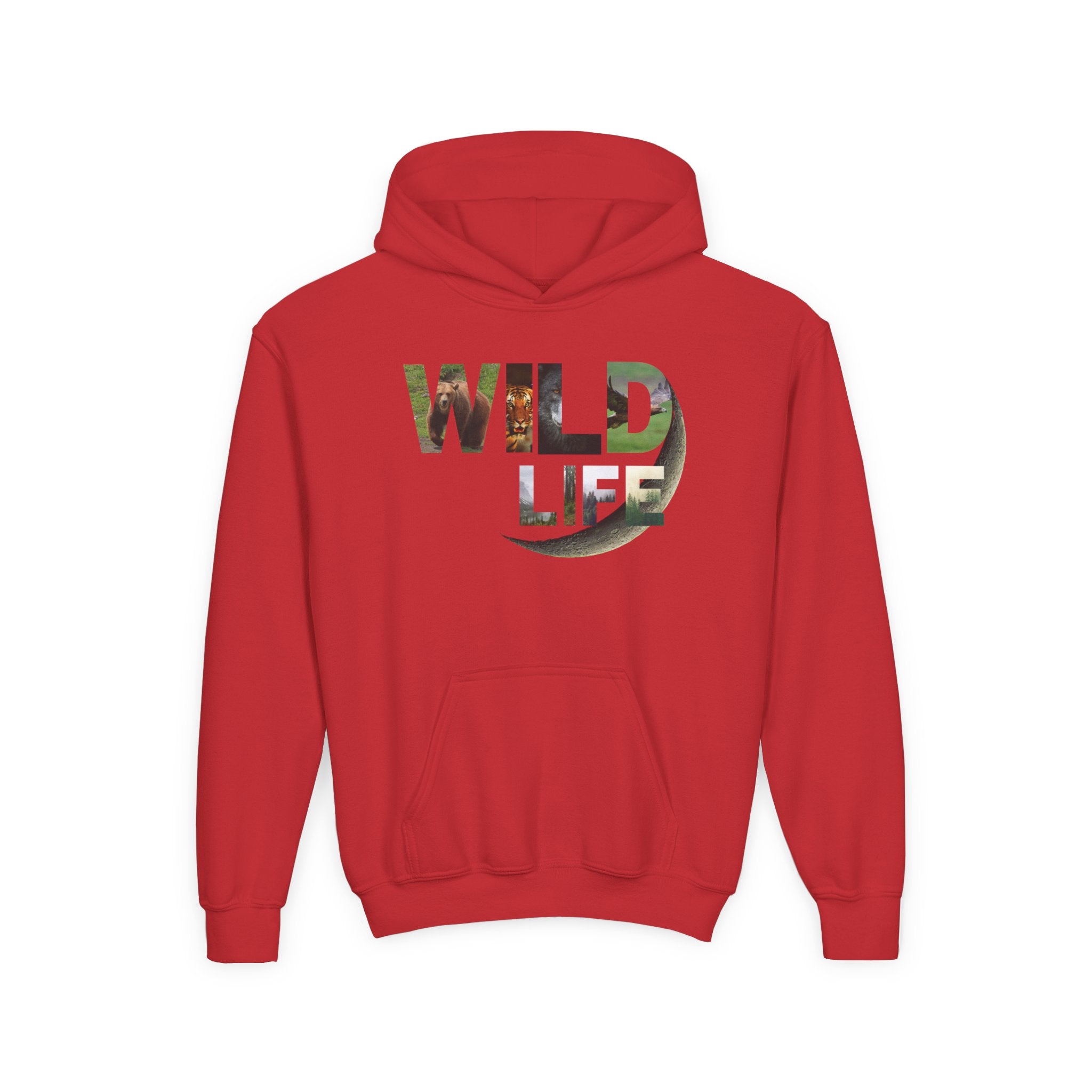 Youth Wildlife Hoodie - Perfect for Nature Lovers, Gifts for Kids, Outdoor Adventures, Everyday Wear, Eco-Friendly Apparel