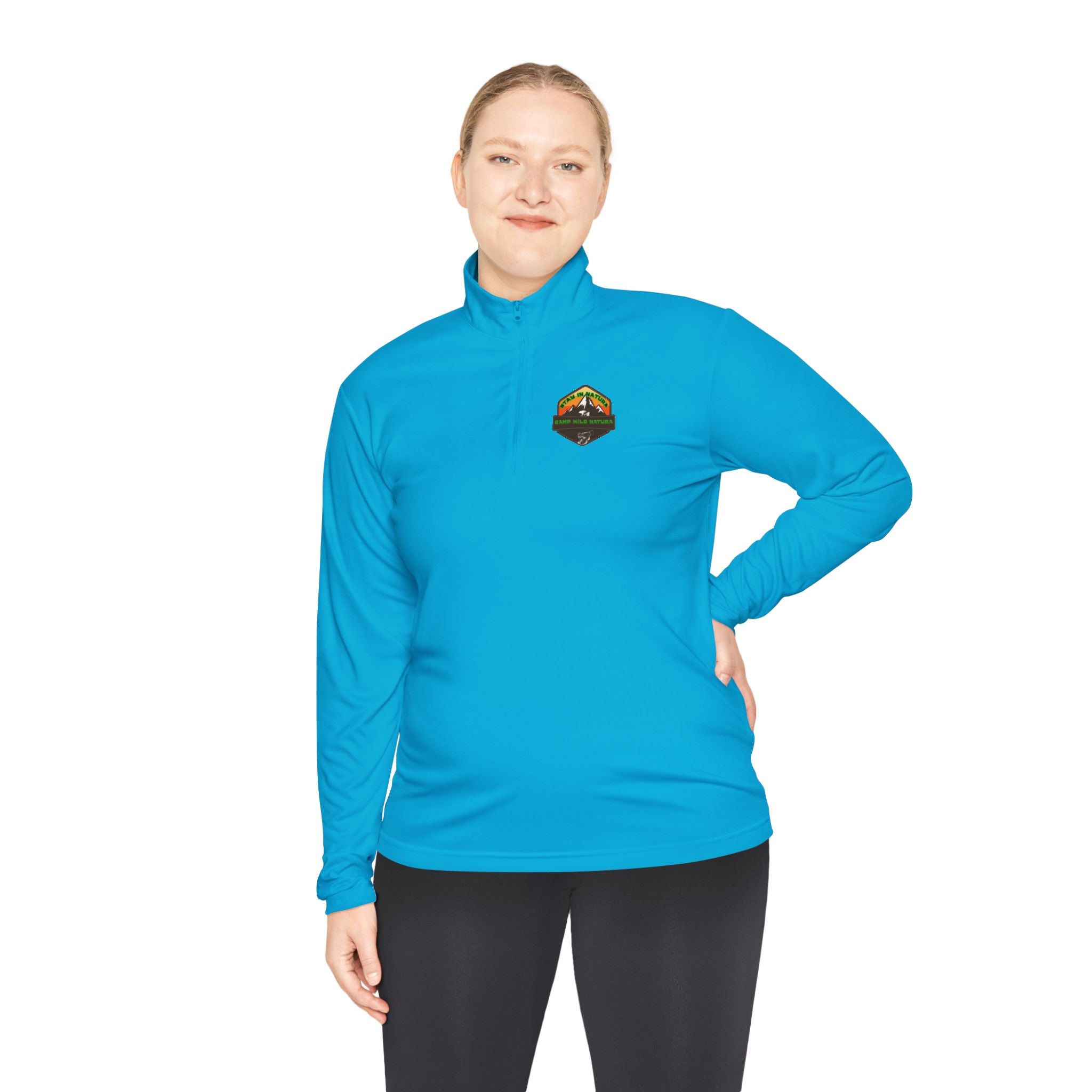 Outdoor Adventure Unisex Quarter-Zip Pullover, Casual Wear, Gifts for Nature Lovers, Hiking Apparel, Travel Outfit, Wildlife Enthusiast