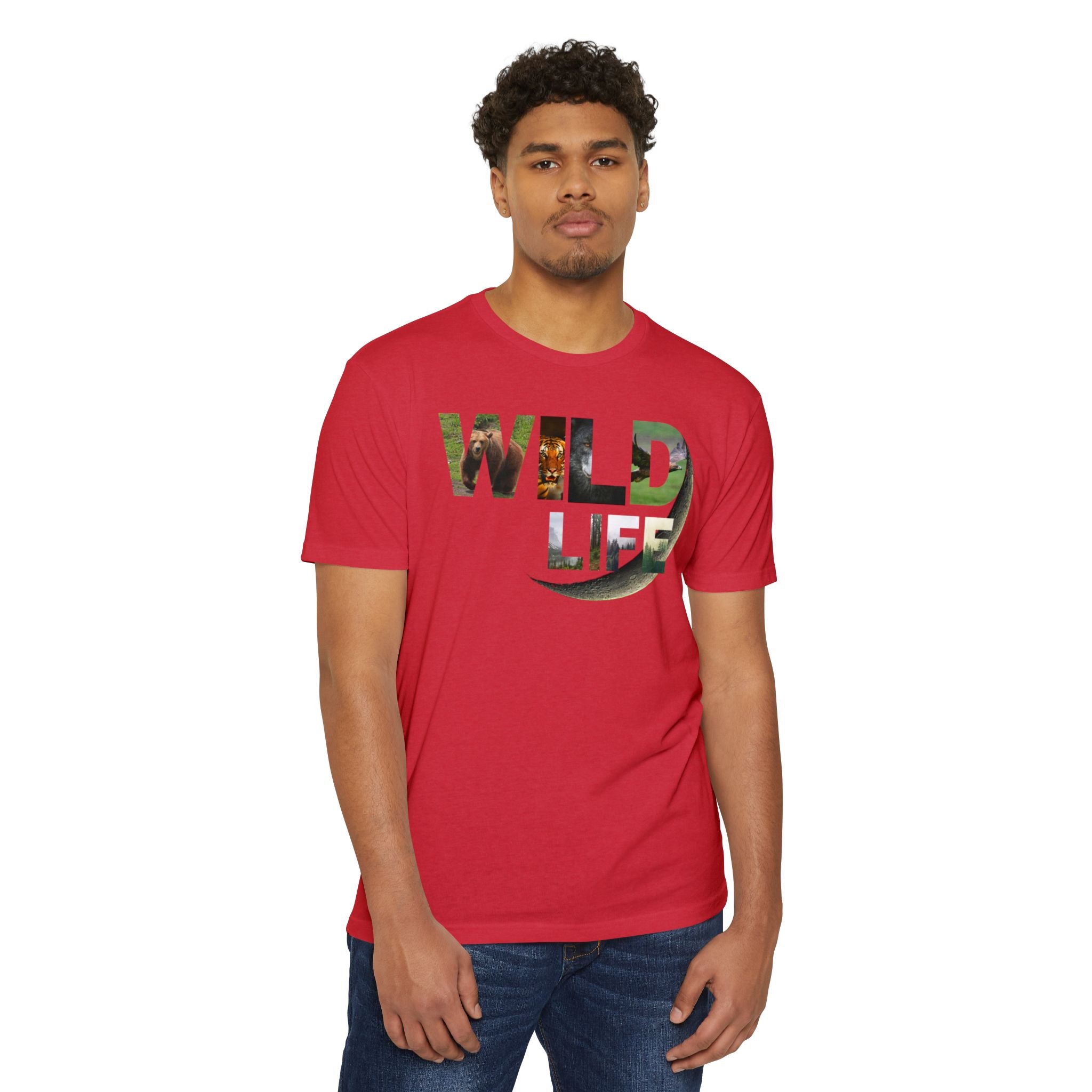 Nature-Inspired Wild Life Unisex Jersey T-Shirt, Eco-Friendly Apparel, Outdoor Adventure Tee, Animal Lover Gift, Casual Outfit