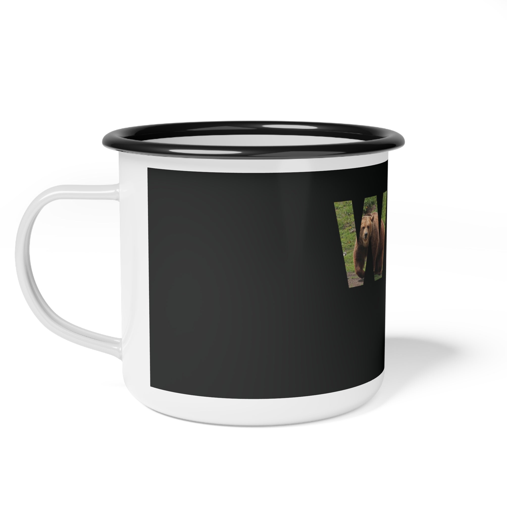 Enamel Camp Cup with Wildlife Design | Perfect for Nature Lovers, Camping, Outdoor Adventures, Gifts, Eco-Friendly Mug