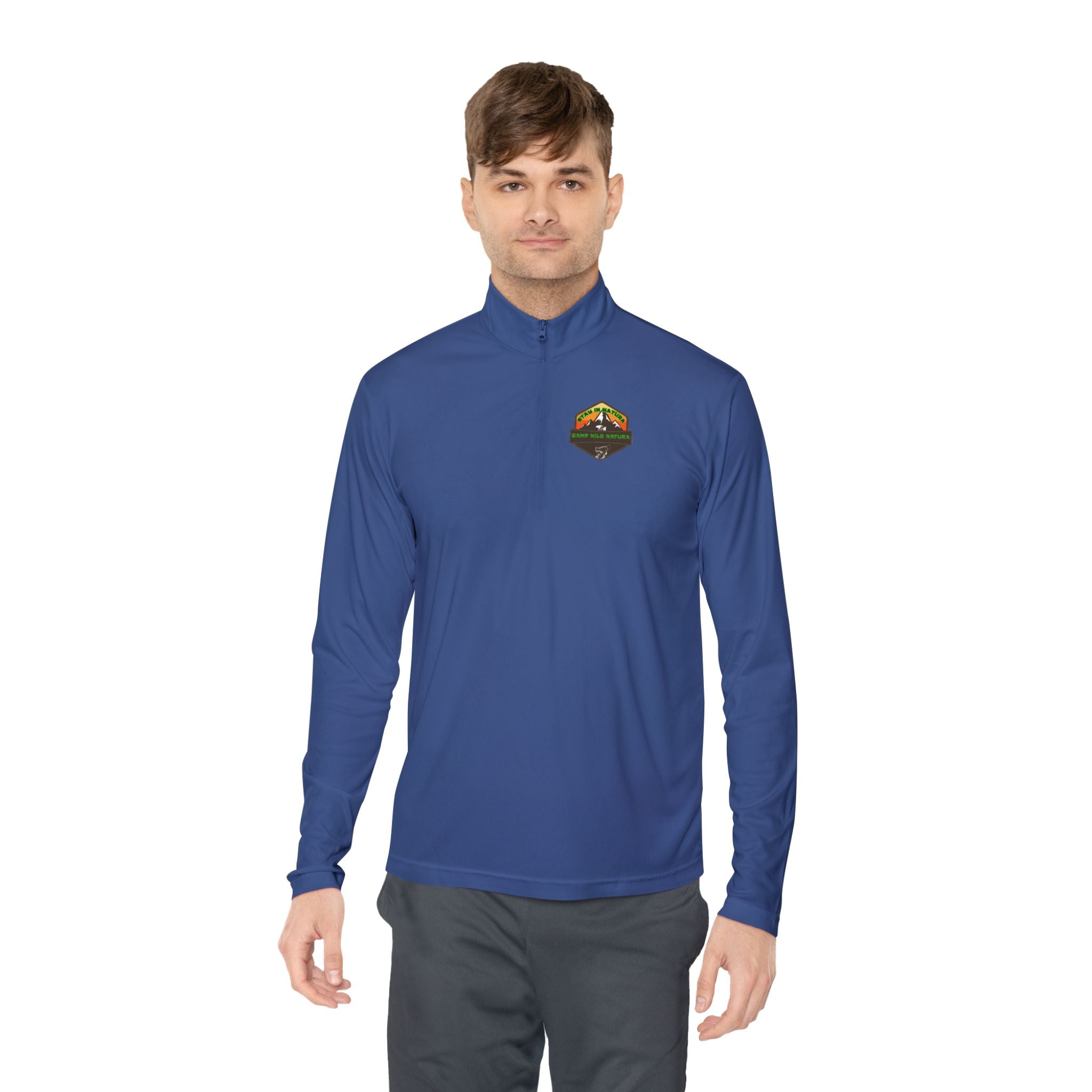 Outdoor Adventure Unisex Quarter-Zip Pullover, Casual Wear, Gifts for Nature Lovers, Hiking Apparel, Travel Outfit, Wildlife Enthusiast
