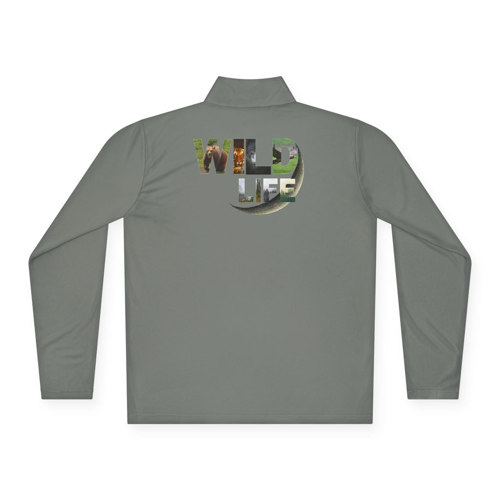 Outdoor Adventure Unisex Quarter-Zip Pullover, Casual Wear, Gifts for Nature Lovers, Hiking Apparel, Travel Outfit, Wildlife Enthusiast