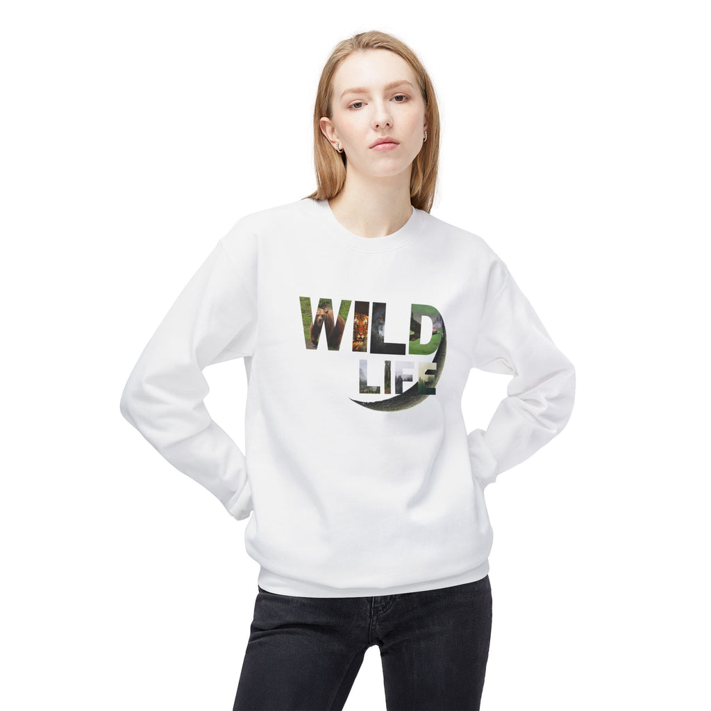 Wild Life Sweatshirt, Nature Lover Gift, Adventure Apparel, Wildlife Conservation, Cozy Crewneck for Outdoor Enthusiasts