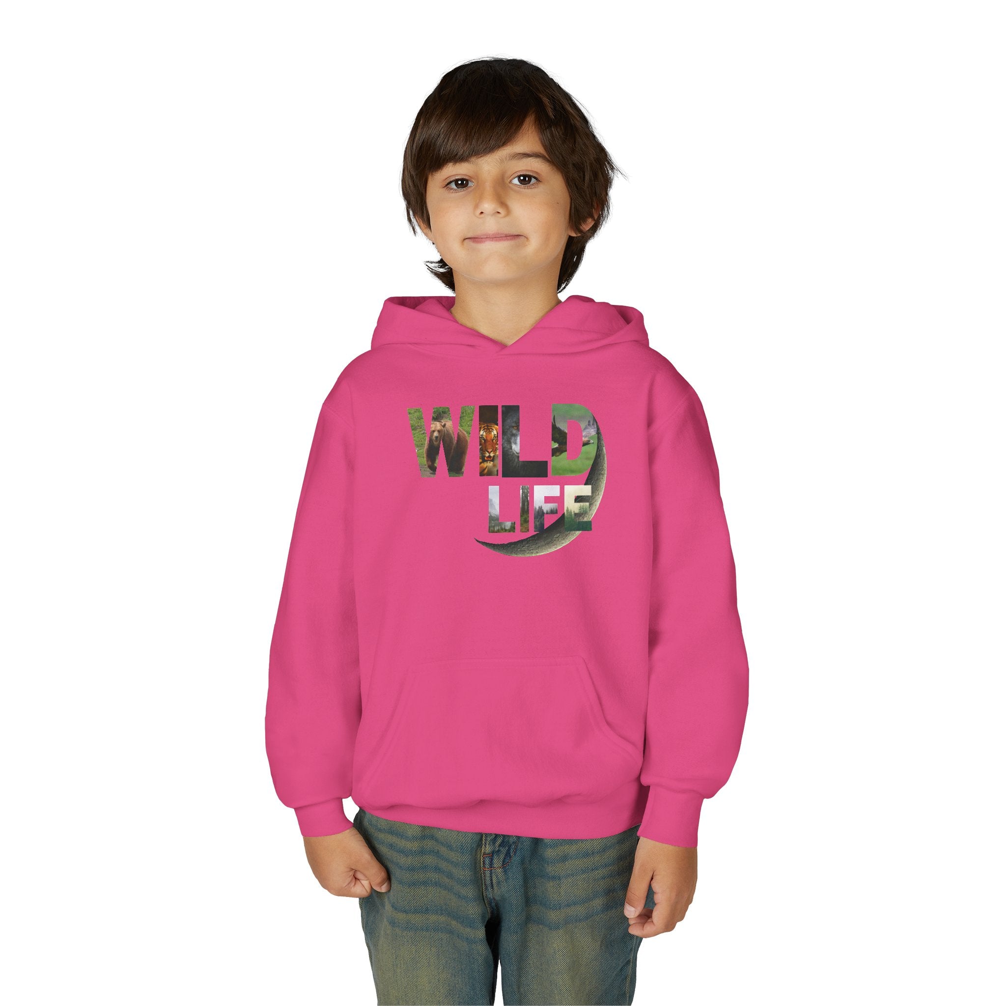 Youth Wildlife Hoodie - Perfect for Nature Lovers, Gifts for Kids, Outdoor Adventures, Everyday Wear, Eco-Friendly Apparel