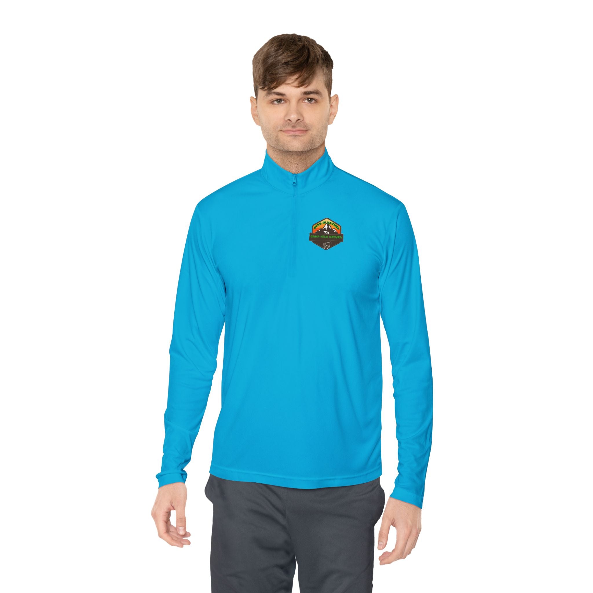 Outdoor Adventure Unisex Quarter-Zip Pullover, Casual Wear, Gifts for Nature Lovers, Hiking Apparel, Travel Outfit, Wildlife Enthusiast