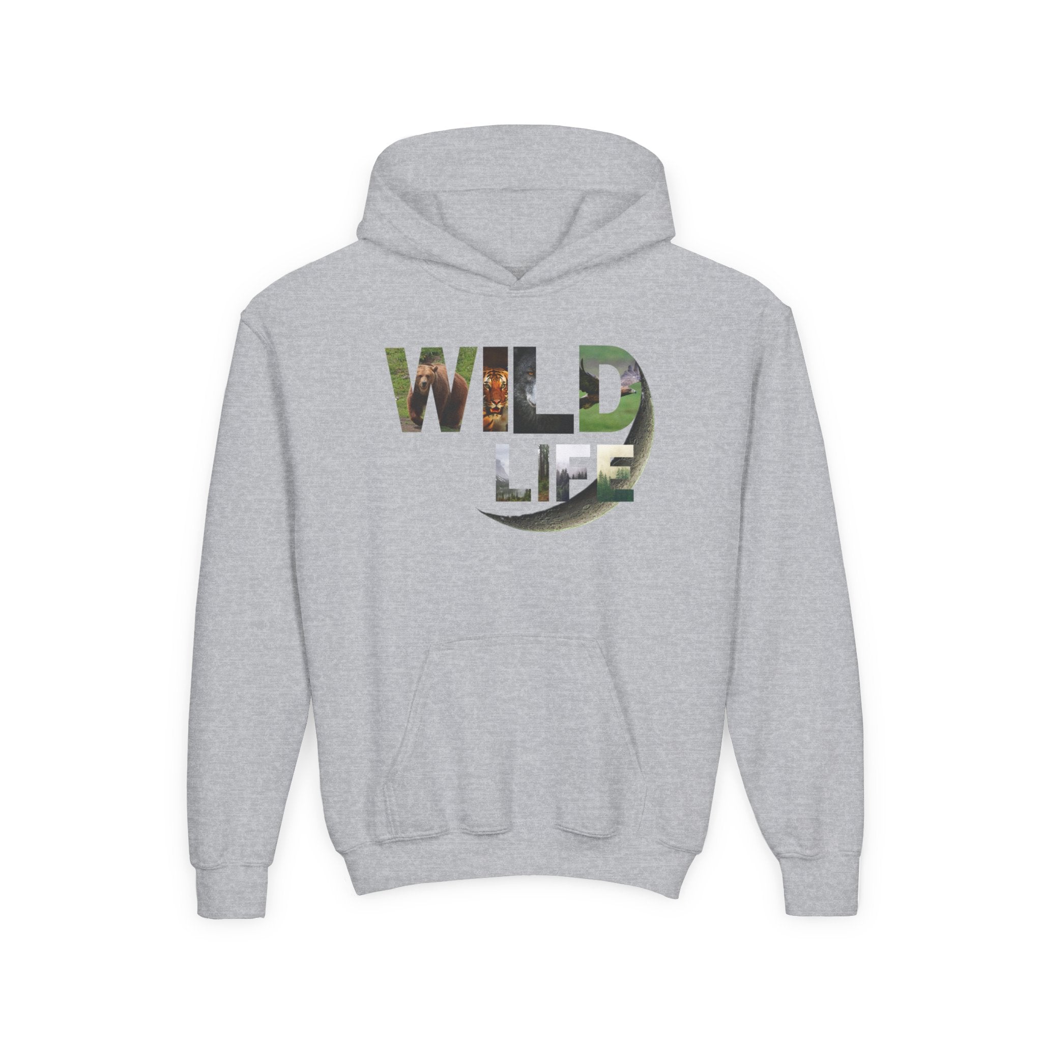 Youth Wildlife Hoodie - Perfect for Nature Lovers, Gifts for Kids, Outdoor Adventures, Everyday Wear, Eco-Friendly Apparel