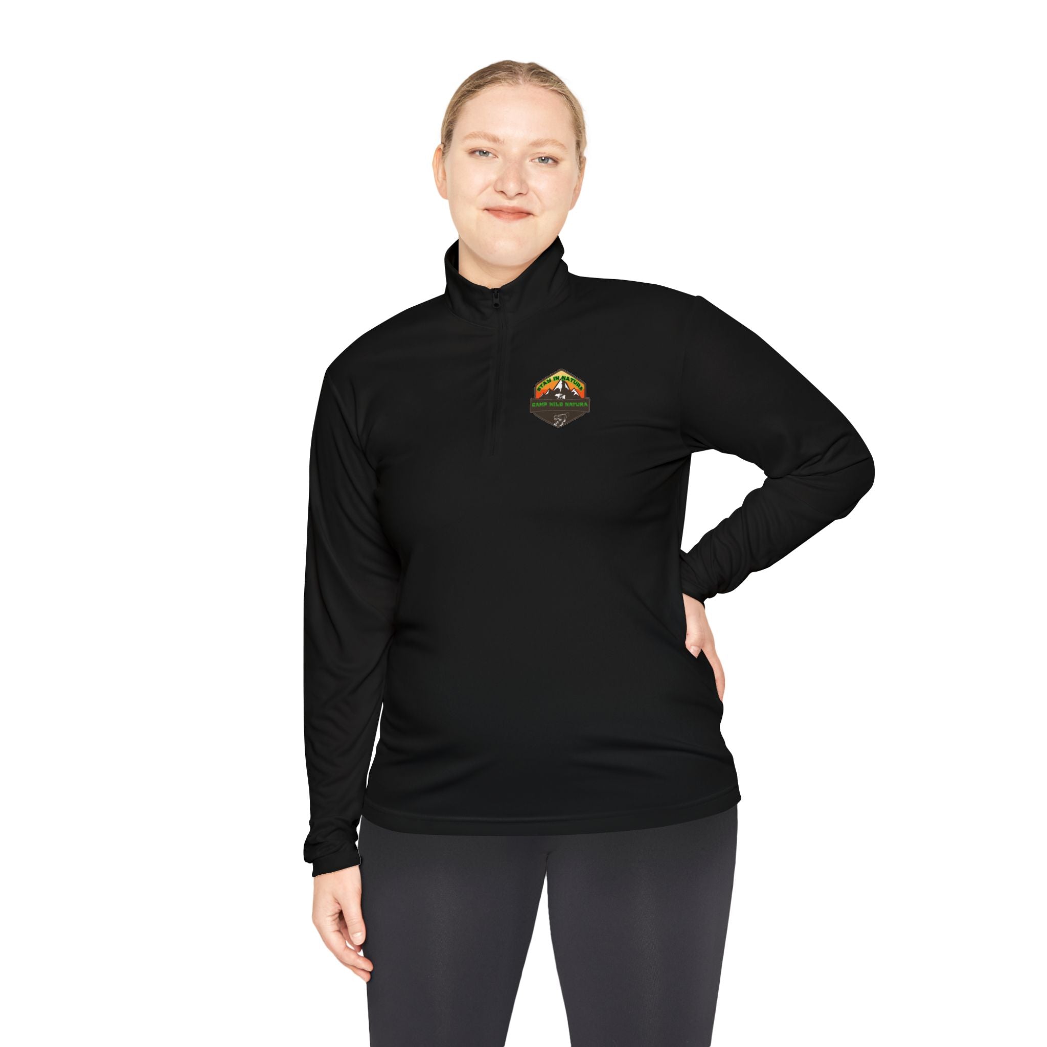 Outdoor Adventure Unisex Quarter-Zip Pullover, Casual Wear, Gifts for Nature Lovers, Hiking Apparel, Travel Outfit, Wildlife Enthusiast