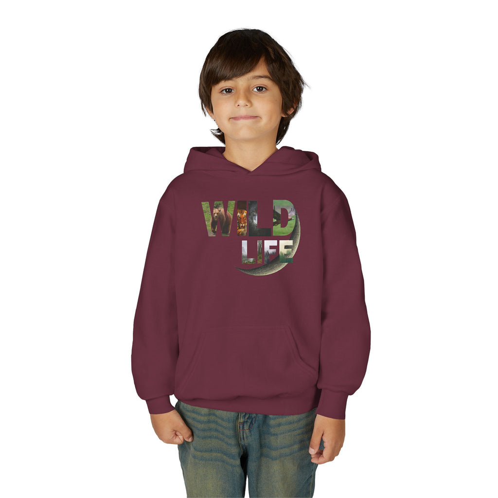 Youth Wildlife Hoodie - Perfect for Nature Lovers, Gifts for Kids, Outdoor Adventures, Everyday Wear, Eco-Friendly Apparel