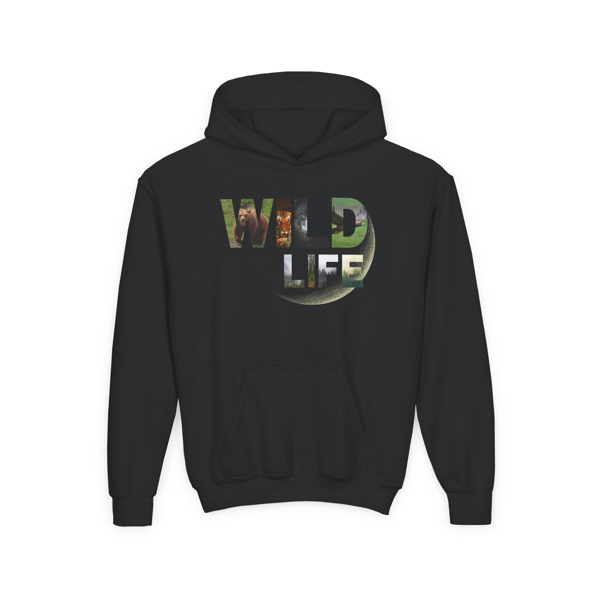 Youth Wildlife Hoodie - Perfect for Nature Lovers, Gifts for Kids, Outdoor Adventures, Everyday Wear, Eco-Friendly Apparel