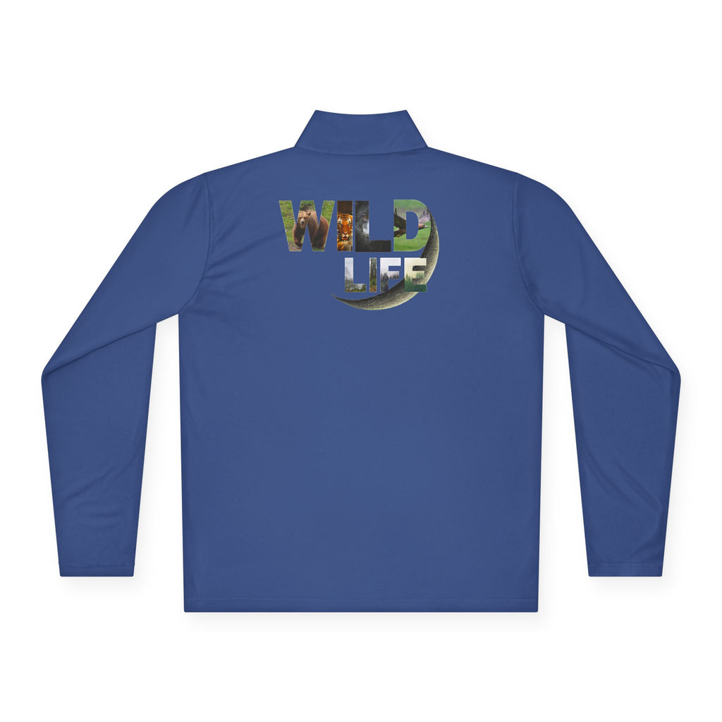 Outdoor Adventure Unisex Quarter-Zip Pullover, Casual Wear, Gifts for Nature Lovers, Hiking Apparel, Travel Outfit, Wildlife Enthusiast