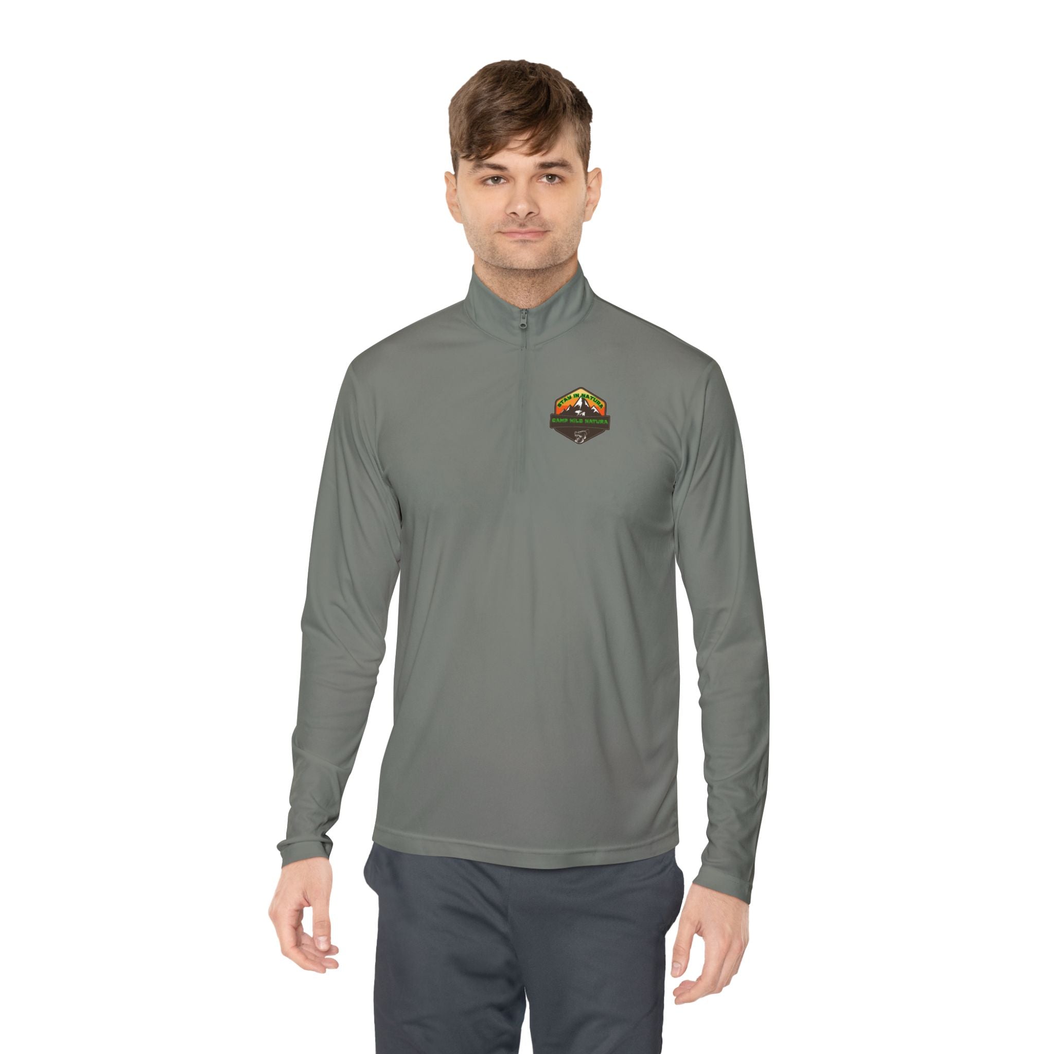 Outdoor Adventure Unisex Quarter-Zip Pullover, Casual Wear, Gifts for Nature Lovers, Hiking Apparel, Travel Outfit, Wildlife Enthusiast