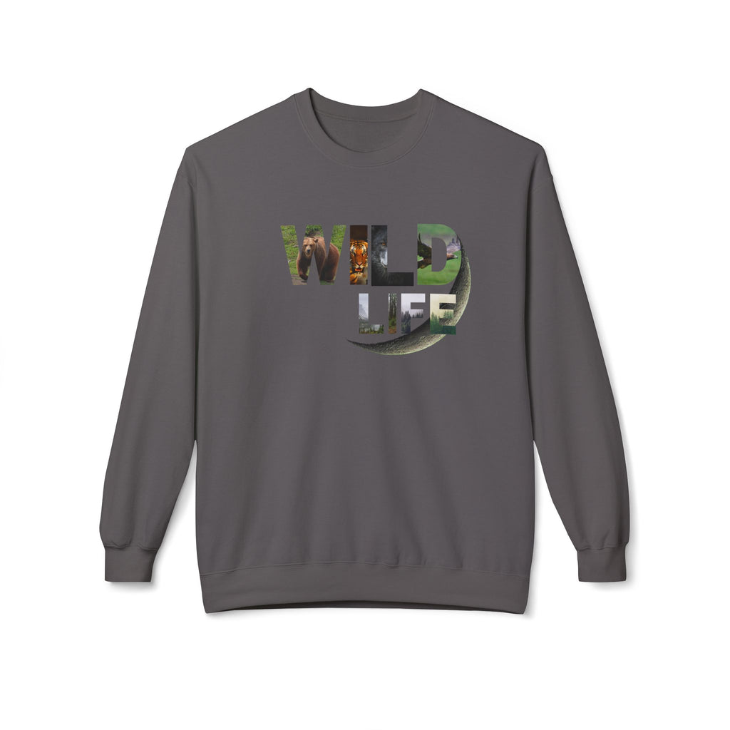 Wild Life Sweatshirt, Nature Lover Gift, Adventure Apparel, Wildlife Conservation, Cozy Crewneck for Outdoor Enthusiasts