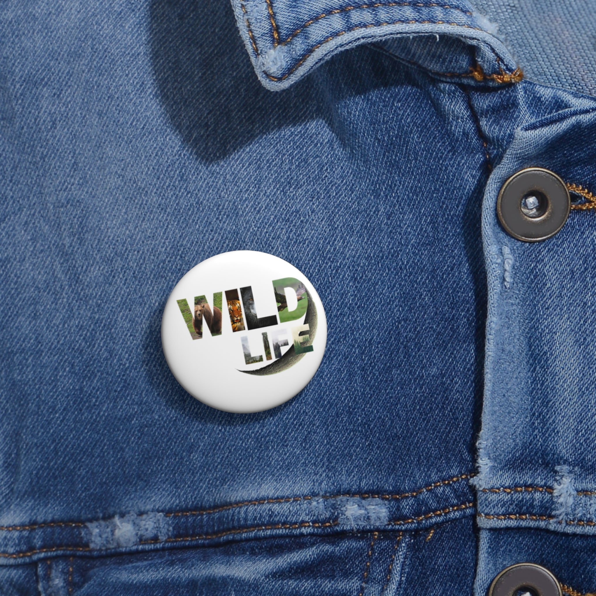 Custom Wildlife Pin Buttons, Eco-Friendly Badges for Nature Lovers, Gift for Outdoor Enthusiasts, Statement Accessories, Fun Party Favors