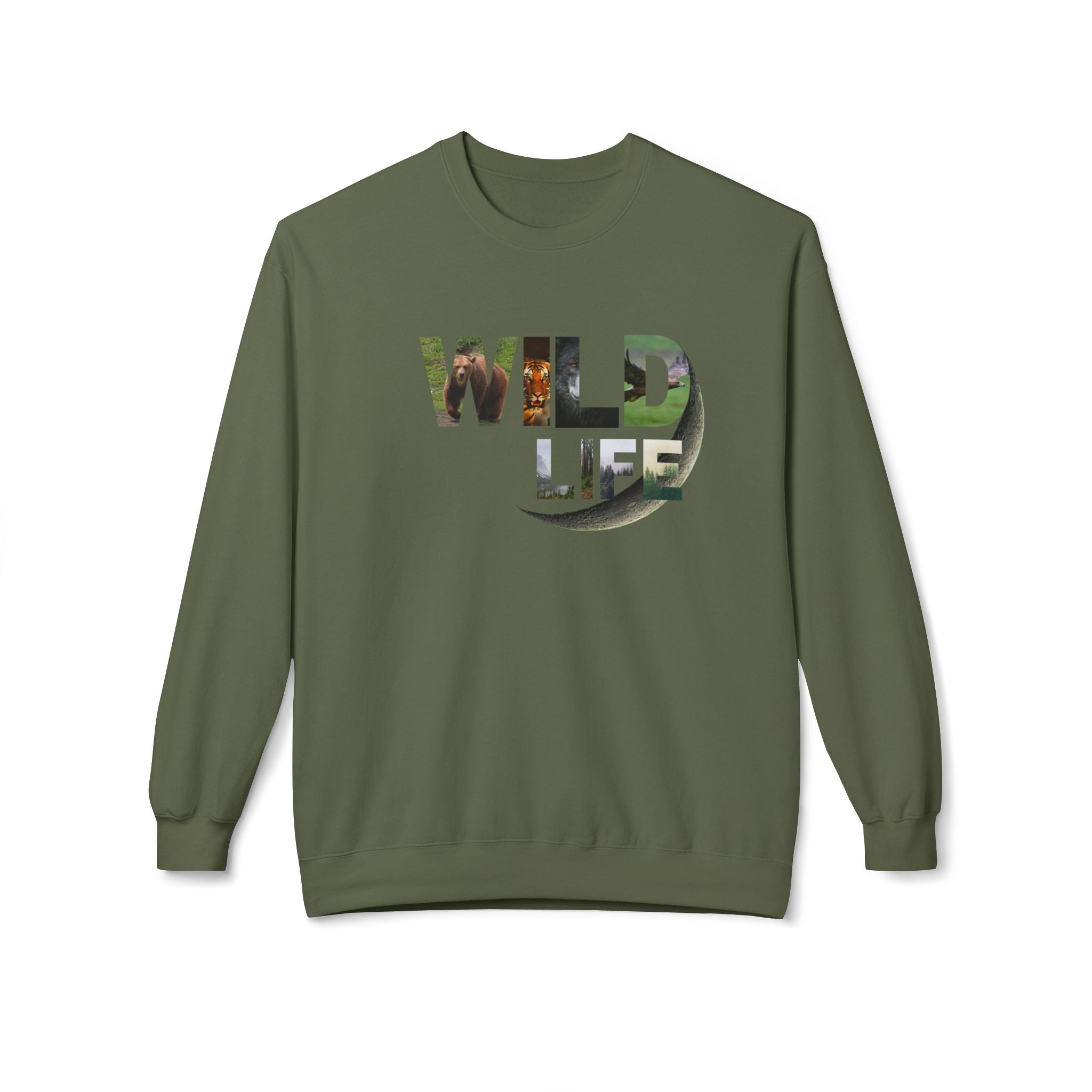 Wild Life Sweatshirt, Nature Lover Gift, Adventure Apparel, Wildlife Conservation, Cozy Crewneck for Outdoor Enthusiasts