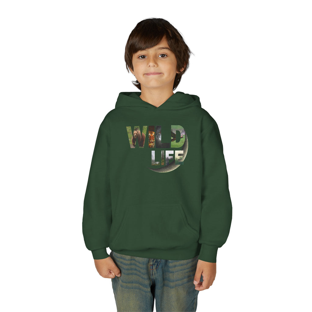 Youth Wildlife Hoodie - Perfect for Nature Lovers, Gifts for Kids, Outdoor Adventures, Everyday Wear, Eco-Friendly Apparel