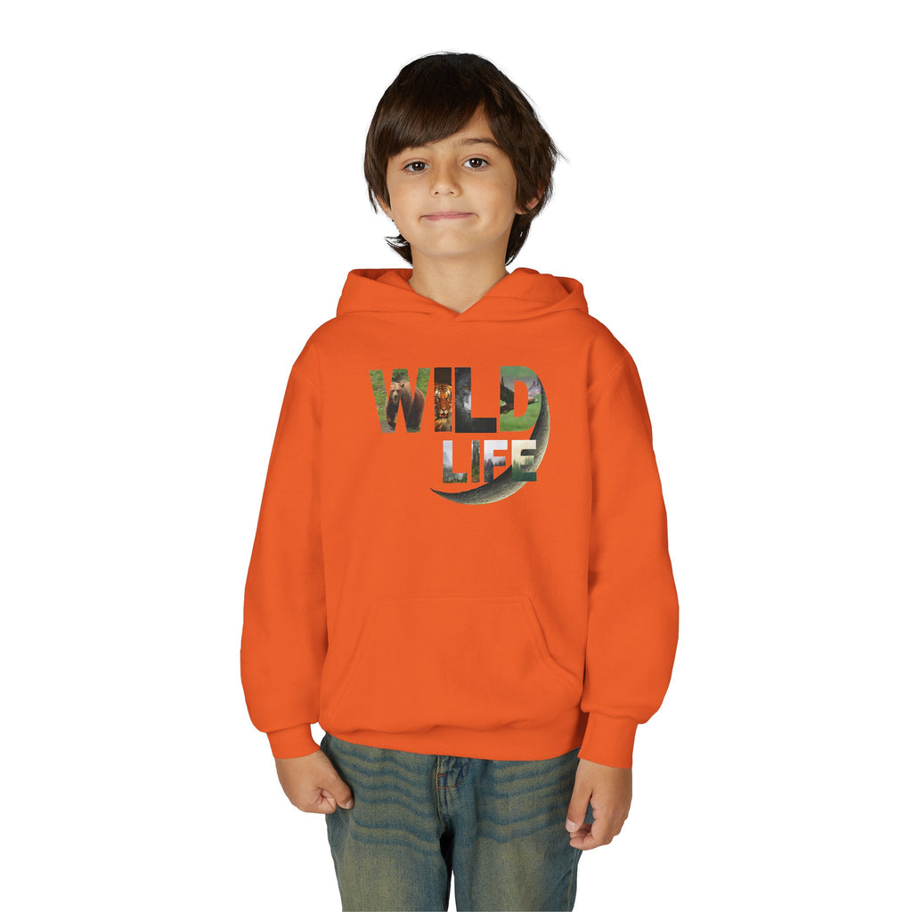 Youth Wildlife Hoodie - Perfect for Nature Lovers, Gifts for Kids, Outdoor Adventures, Everyday Wear, Eco-Friendly Apparel