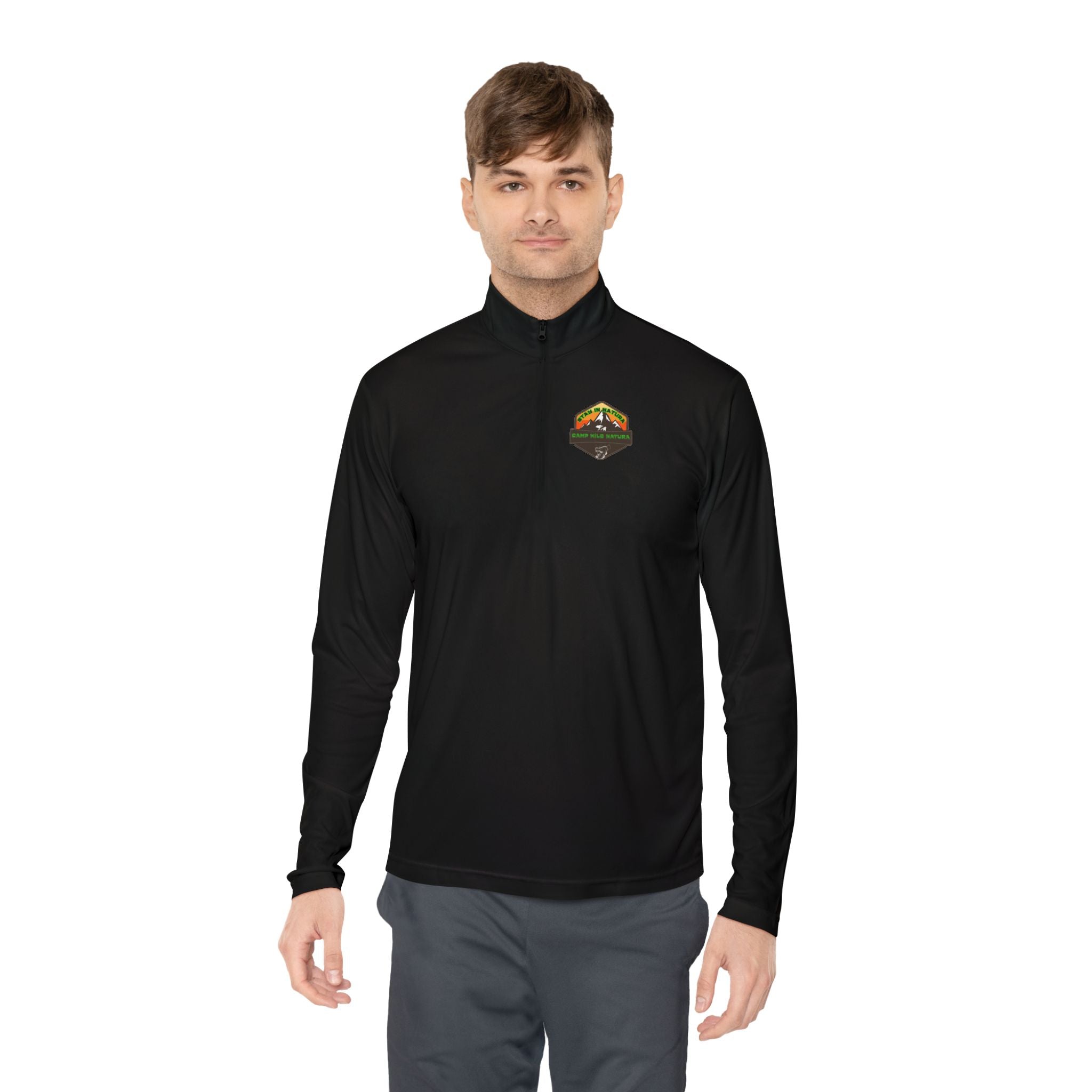 Outdoor Adventure Unisex Quarter-Zip Pullover, Casual Wear, Gifts for Nature Lovers, Hiking Apparel, Travel Outfit, Wildlife Enthusiast