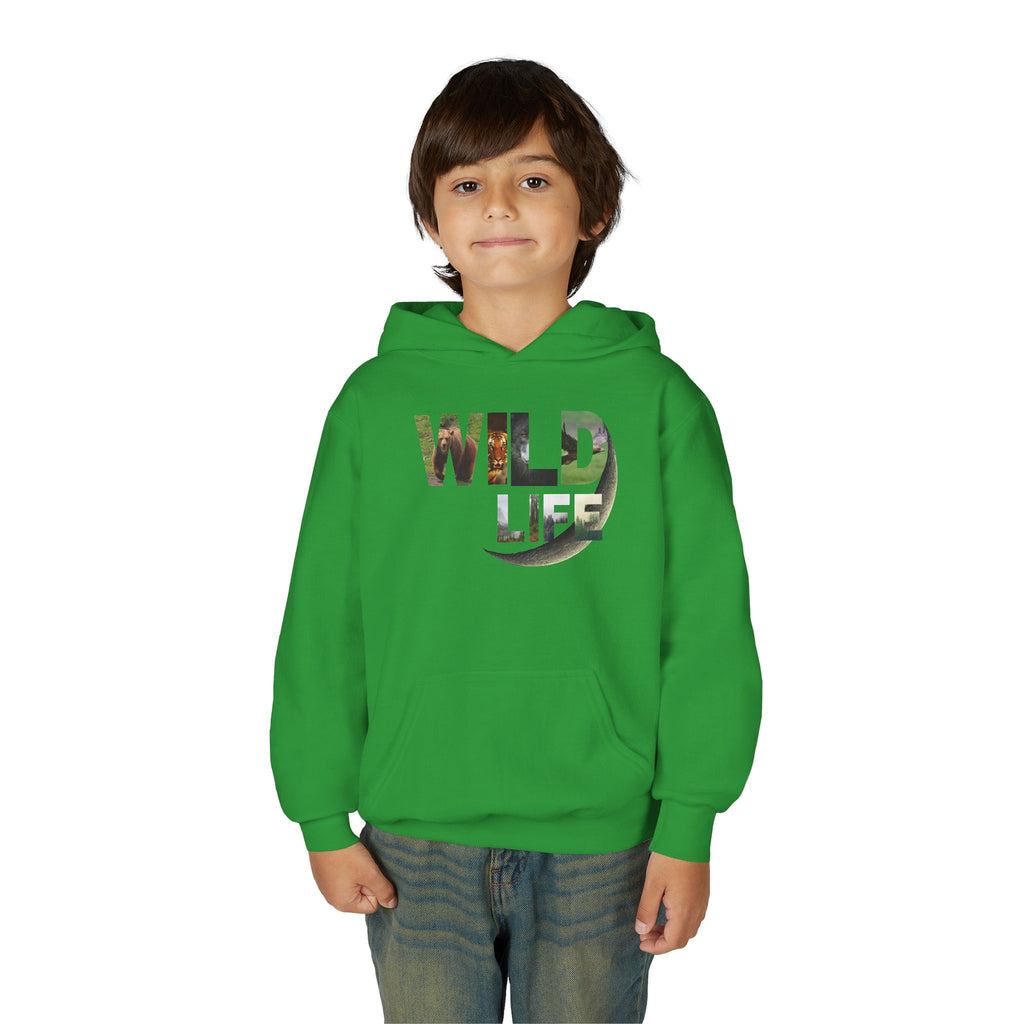 Youth Wildlife Hoodie - Perfect for Nature Lovers, Gifts for Kids, Outdoor Adventures, Everyday Wear, Eco-Friendly Apparel