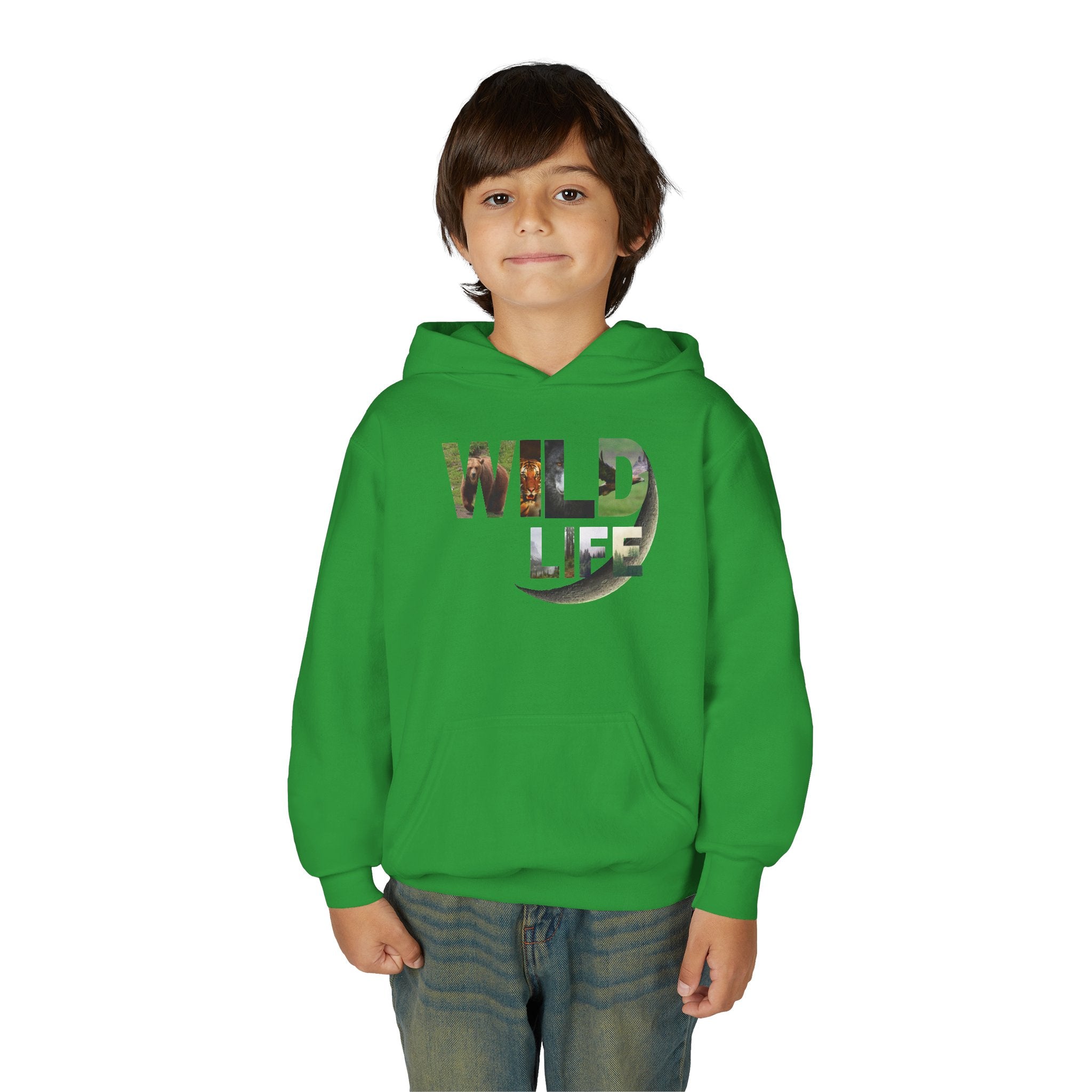 Youth Wildlife Hoodie - Perfect for Nature Lovers, Gifts for Kids, Outdoor Adventures, Everyday Wear, Eco-Friendly Apparel