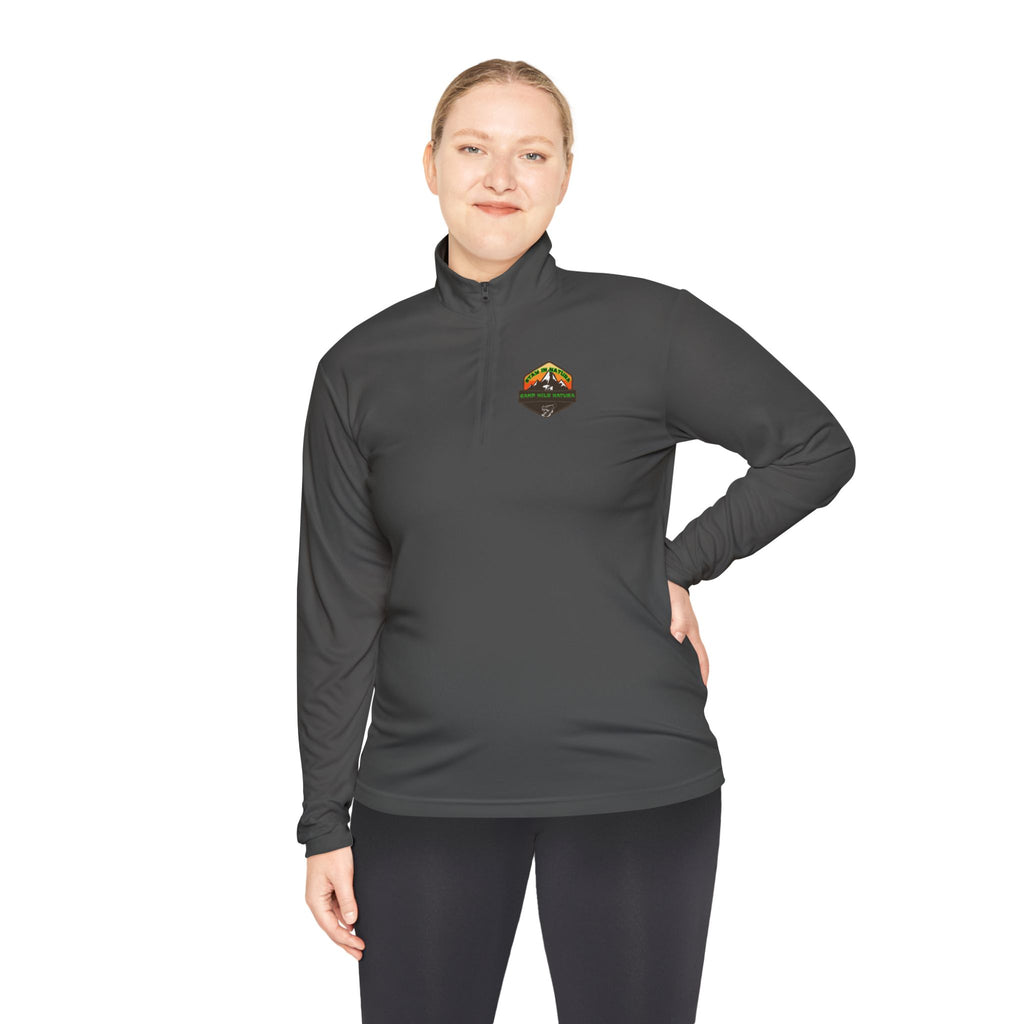 Outdoor Adventure Unisex Quarter-Zip Pullover, Casual Wear, Gifts for Nature Lovers, Hiking Apparel, Travel Outfit, Wildlife Enthusiast