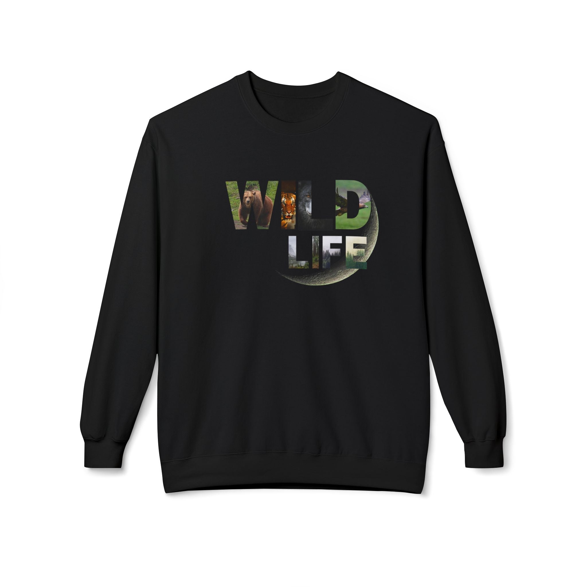 Wild Life Sweatshirt, Nature Lover Gift, Adventure Apparel, Wildlife Conservation, Cozy Crewneck for Outdoor Enthusiasts