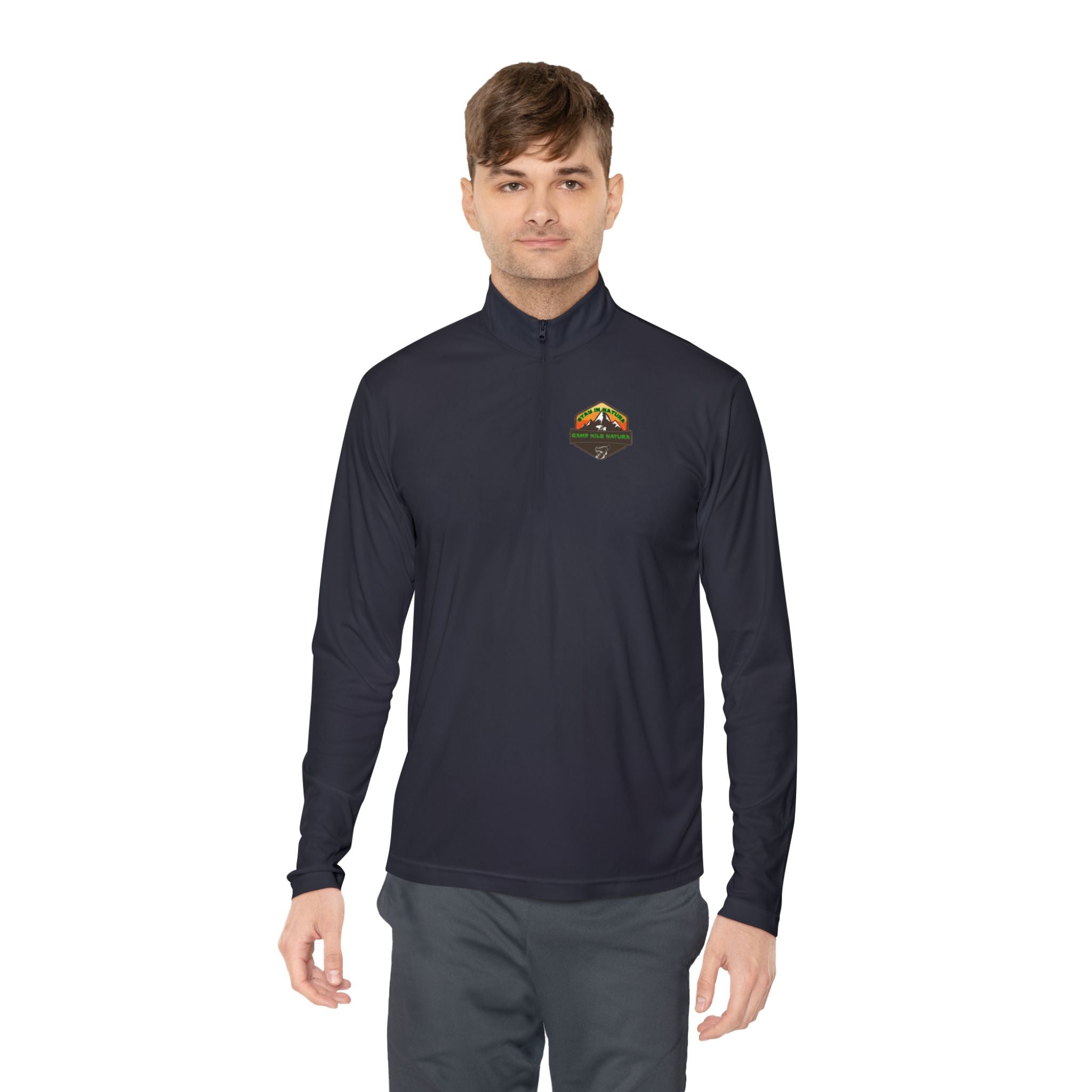 Outdoor Adventure Unisex Quarter-Zip Pullover, Casual Wear, Gifts for Nature Lovers, Hiking Apparel, Travel Outfit, Wildlife Enthusiast