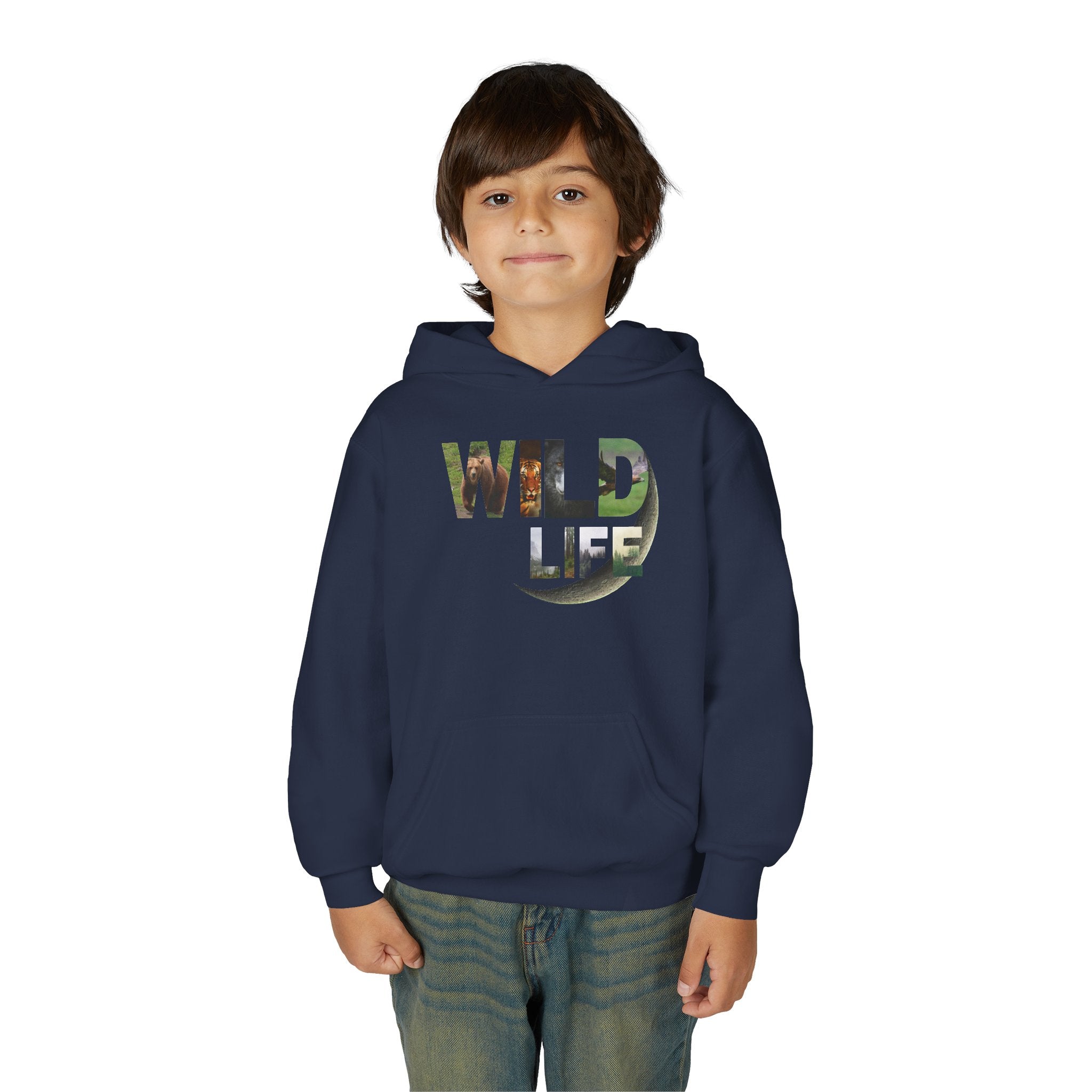 Youth Wildlife Hoodie - Perfect for Nature Lovers, Gifts for Kids, Outdoor Adventures, Everyday Wear, Eco-Friendly Apparel