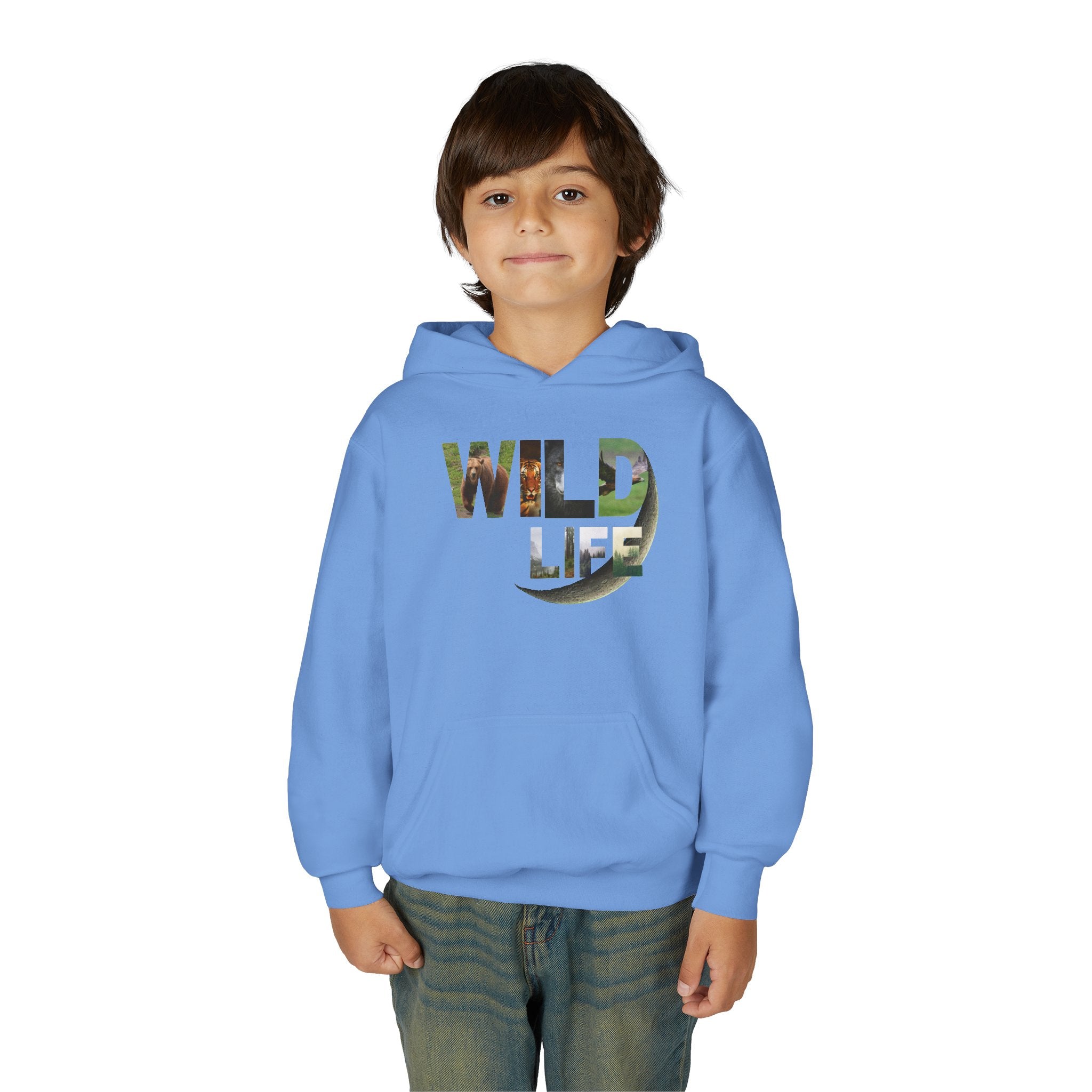 Youth Wildlife Hoodie - Perfect for Nature Lovers, Gifts for Kids, Outdoor Adventures, Everyday Wear, Eco-Friendly Apparel