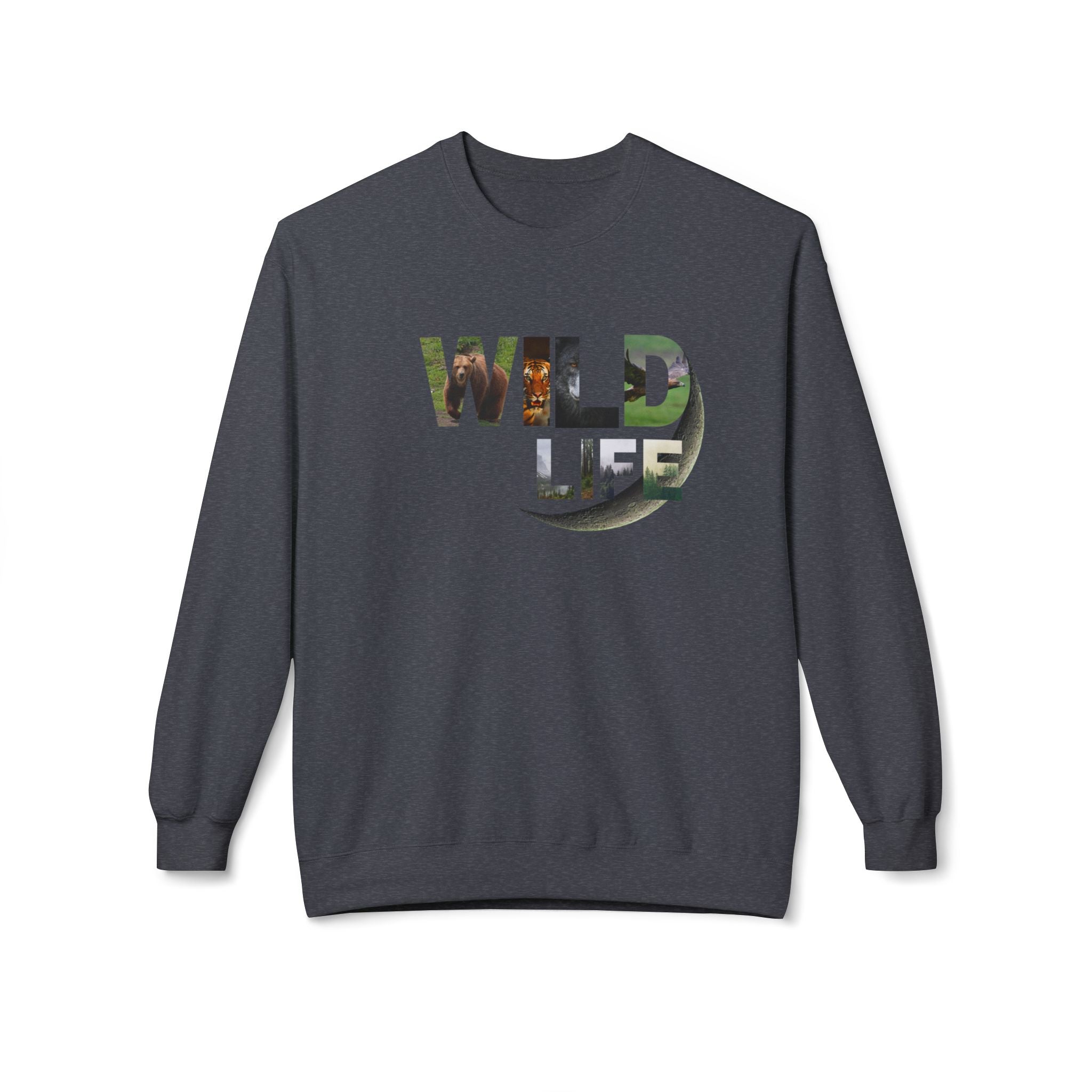 Wild Life Sweatshirt, Nature Lover Gift, Adventure Apparel, Wildlife Conservation, Cozy Crewneck for Outdoor Enthusiasts