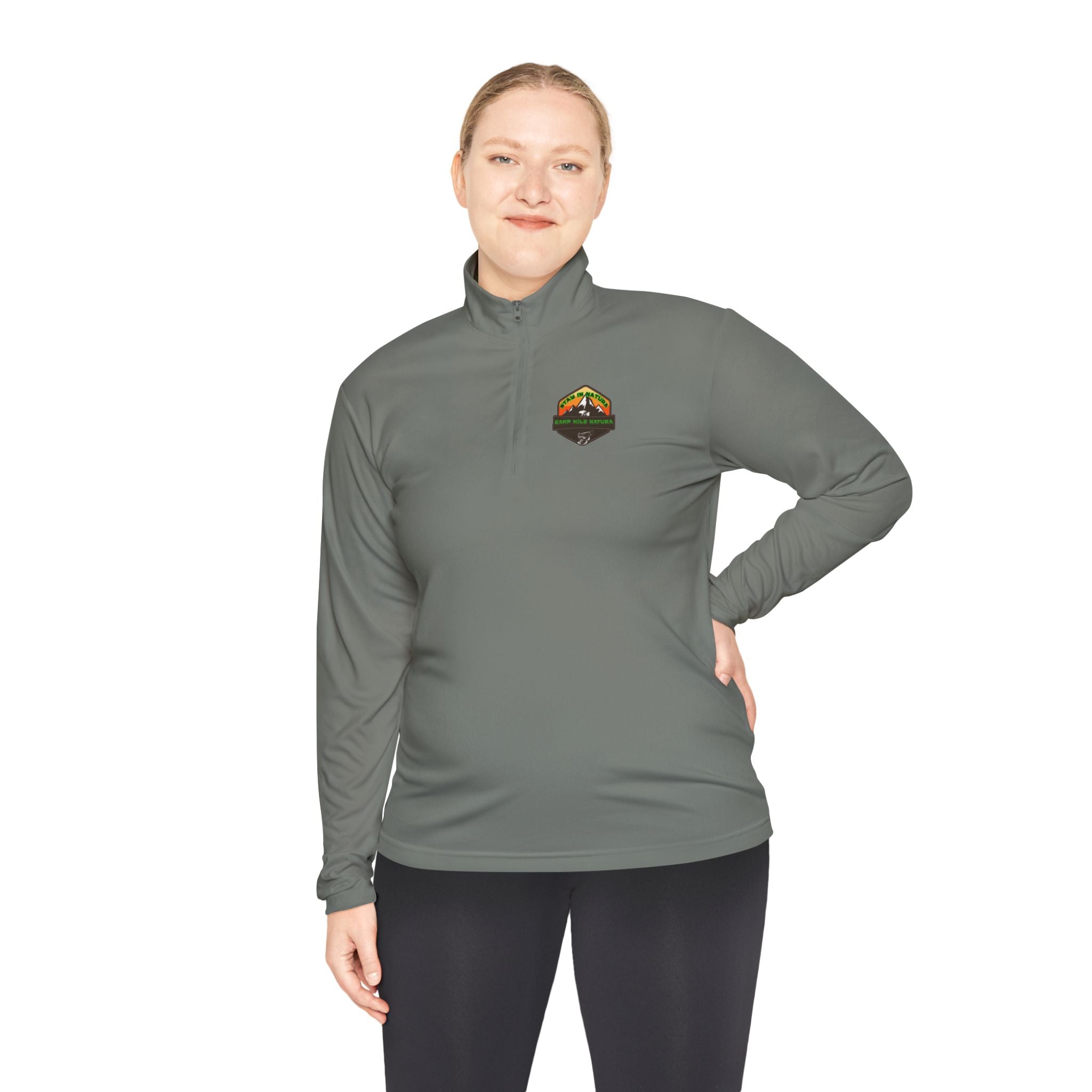 Outdoor Adventure Unisex Quarter-Zip Pullover, Casual Wear, Gifts for Nature Lovers, Hiking Apparel, Travel Outfit, Wildlife Enthusiast