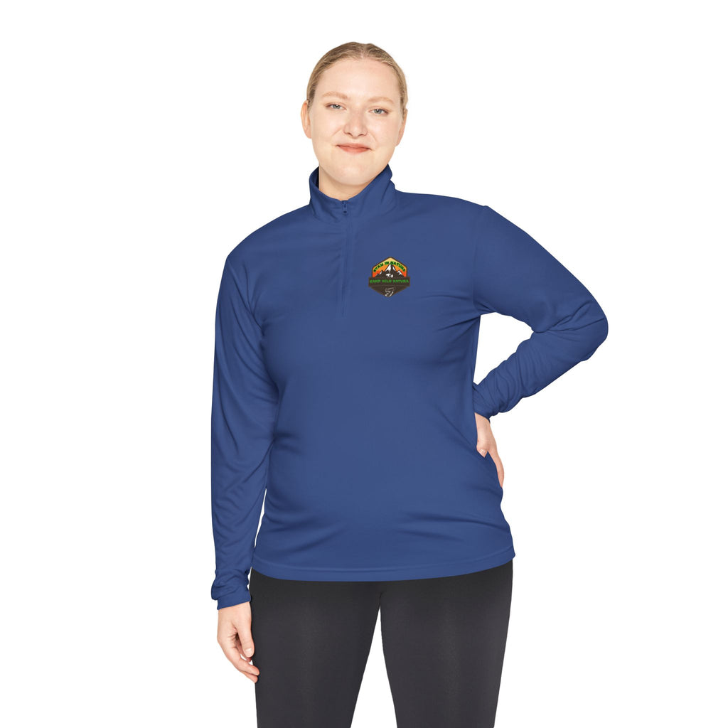 Outdoor Adventure Unisex Quarter-Zip Pullover, Casual Wear, Gifts for Nature Lovers, Hiking Apparel, Travel Outfit, Wildlife Enthusiast