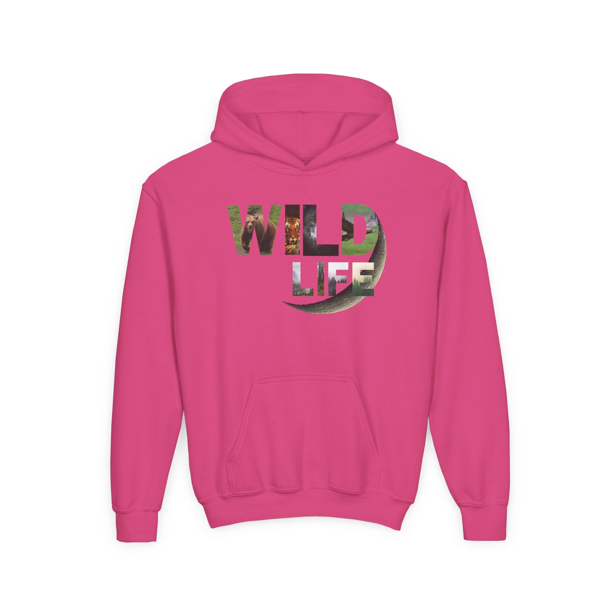 Youth Wildlife Hoodie - Perfect for Nature Lovers, Gifts for Kids, Outdoor Adventures, Everyday Wear, Eco-Friendly Apparel