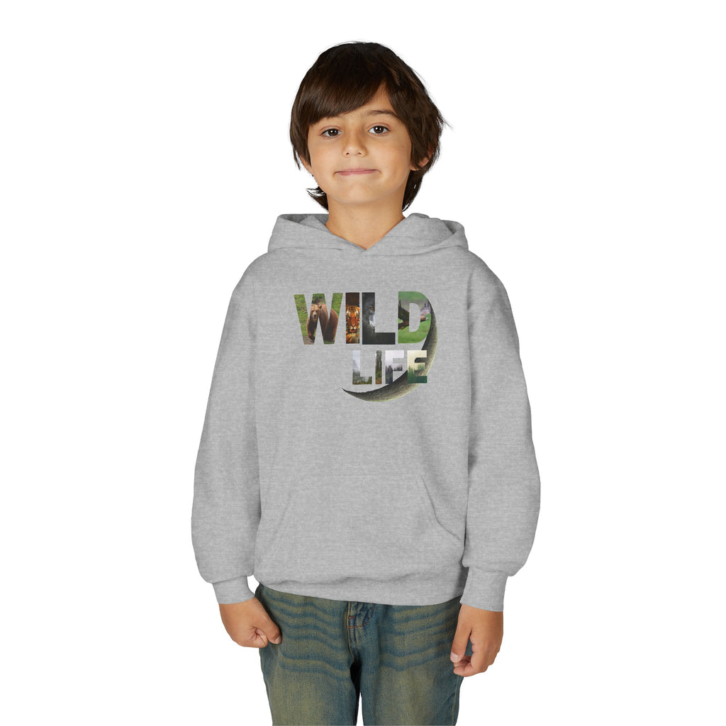 Youth Wildlife Hoodie - Perfect for Nature Lovers, Gifts for Kids, Outdoor Adventures, Everyday Wear, Eco-Friendly Apparel