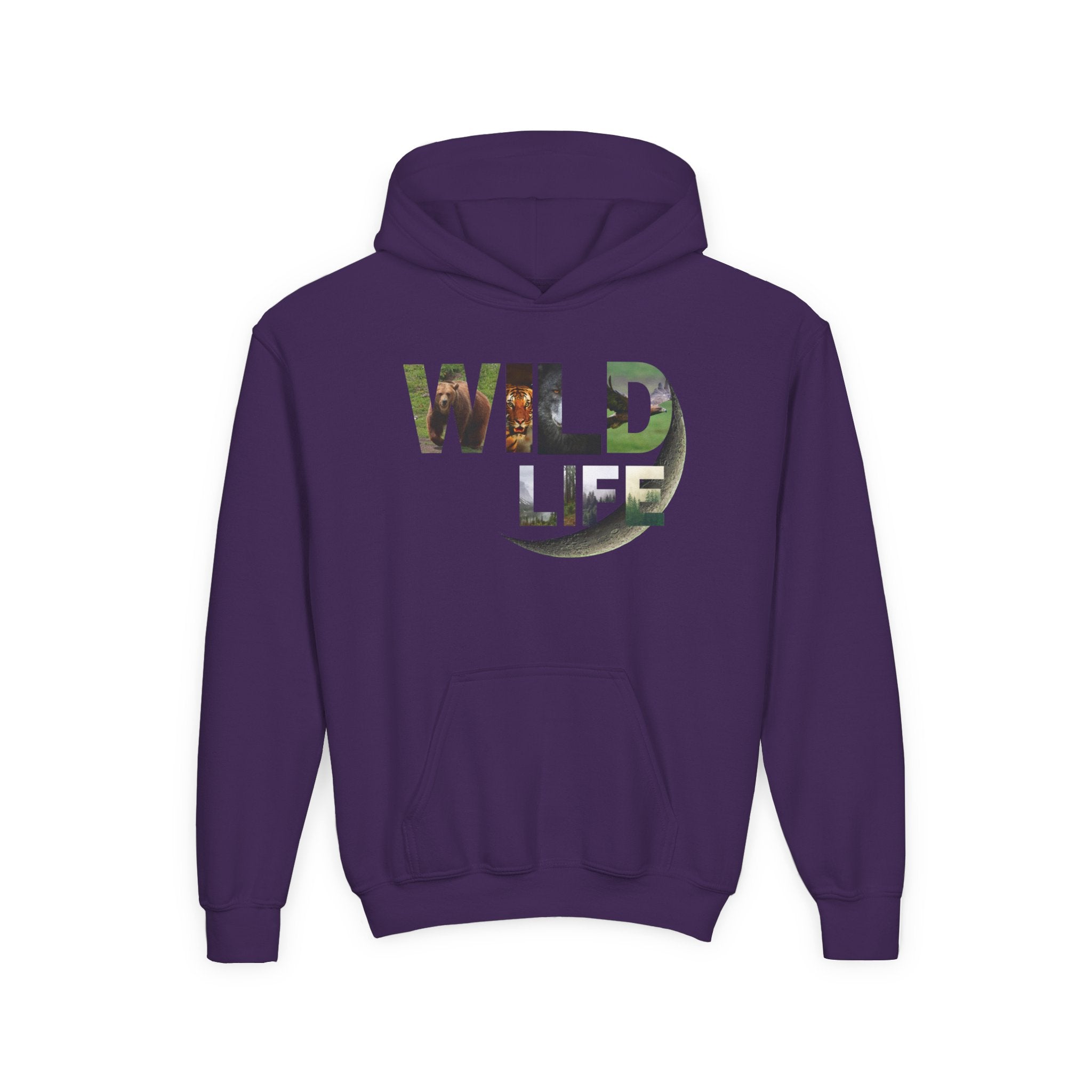 Youth Wildlife Hoodie - Perfect for Nature Lovers, Gifts for Kids, Outdoor Adventures, Everyday Wear, Eco-Friendly Apparel