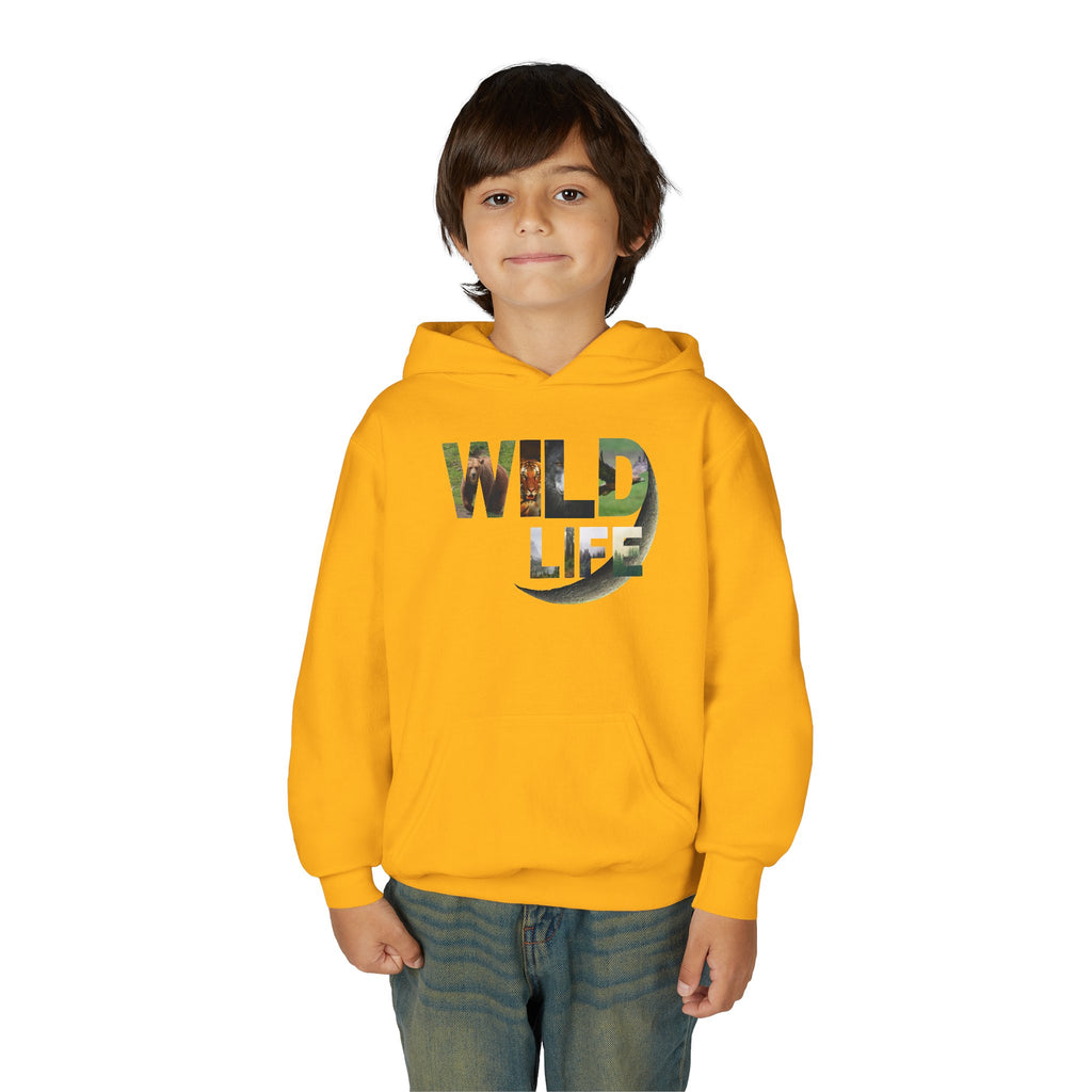 Youth Wildlife Hoodie - Perfect for Nature Lovers, Gifts for Kids, Outdoor Adventures, Everyday Wear, Eco-Friendly Apparel