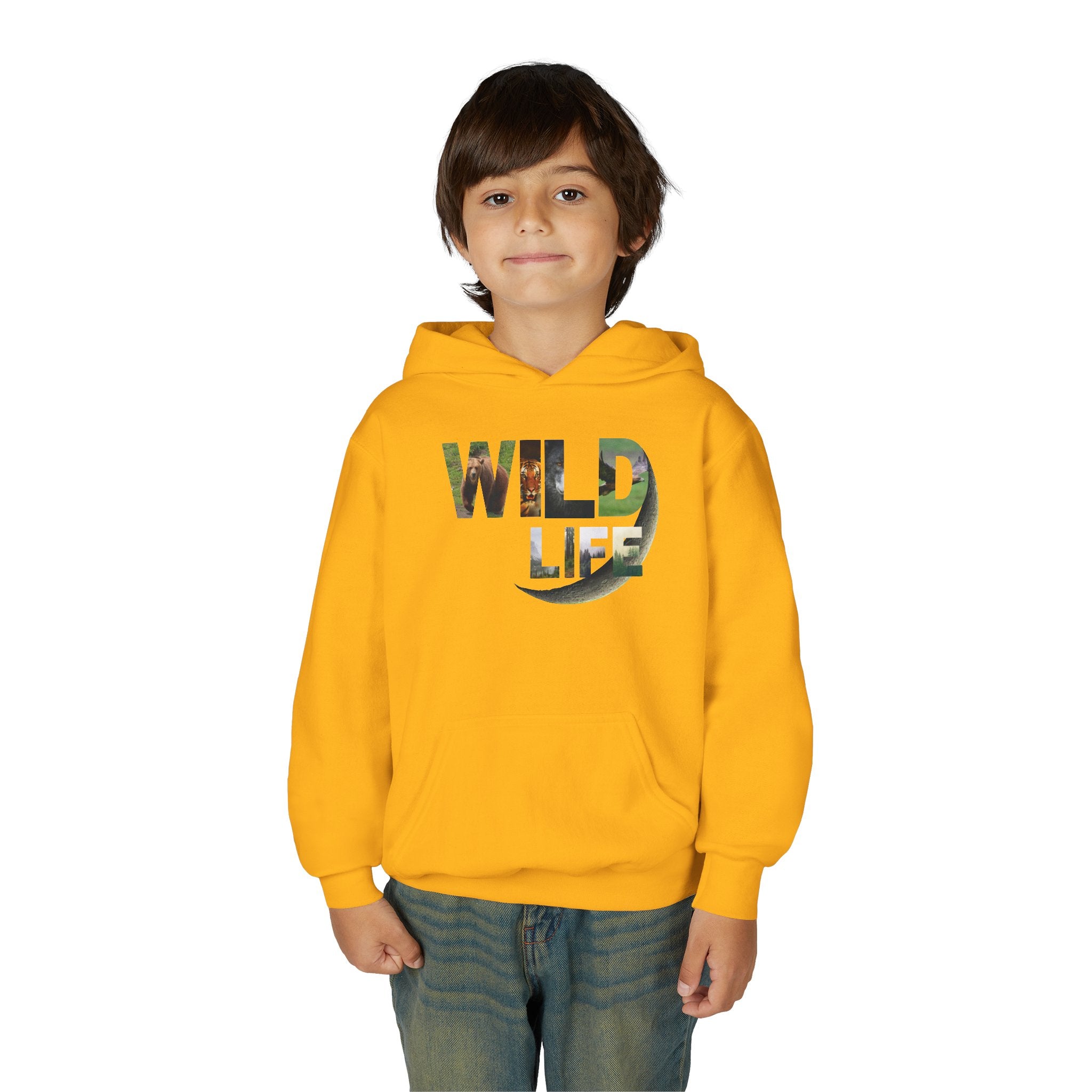Youth Wildlife Hoodie - Perfect for Nature Lovers, Gifts for Kids, Outdoor Adventures, Everyday Wear, Eco-Friendly Apparel