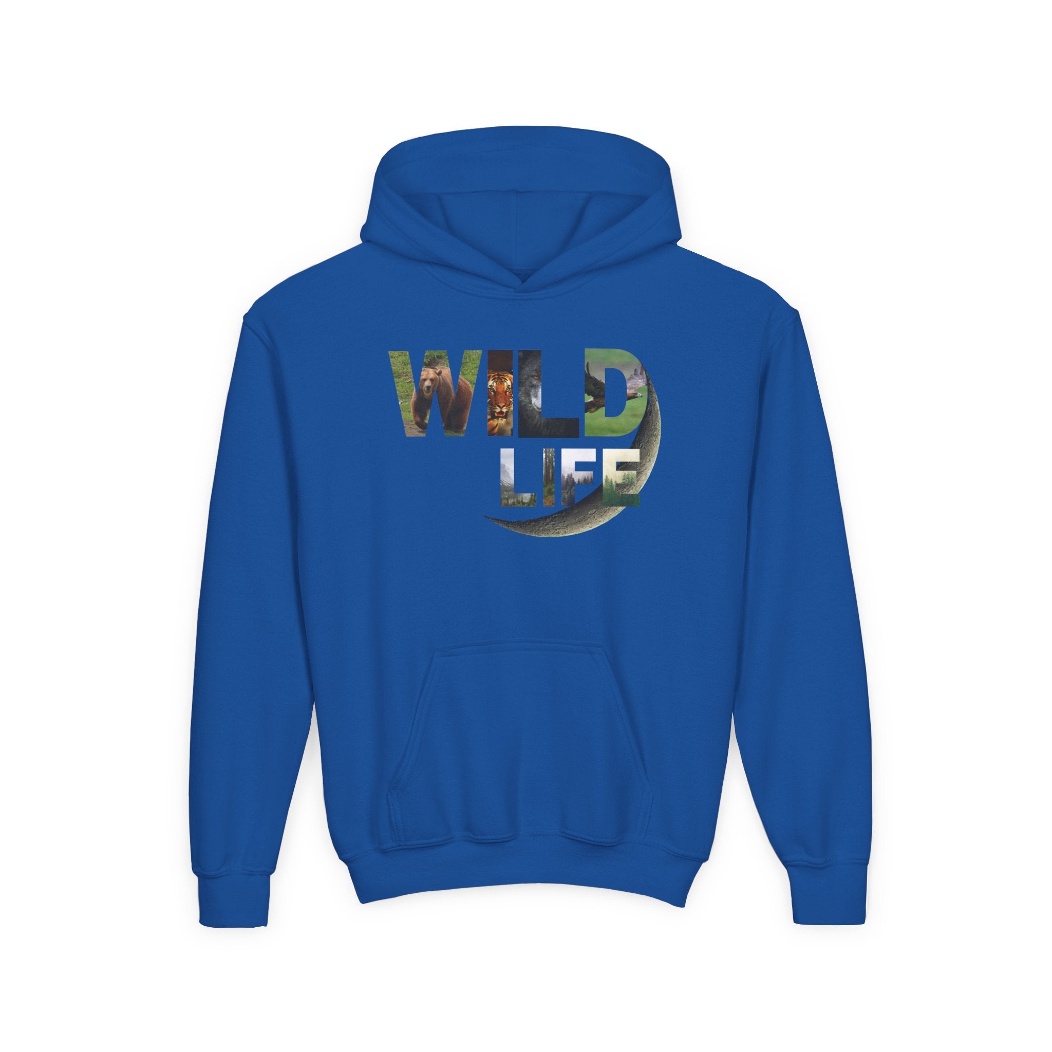 Youth Wildlife Hoodie - Perfect for Nature Lovers, Gifts for Kids, Outdoor Adventures, Everyday Wear, Eco-Friendly Apparel