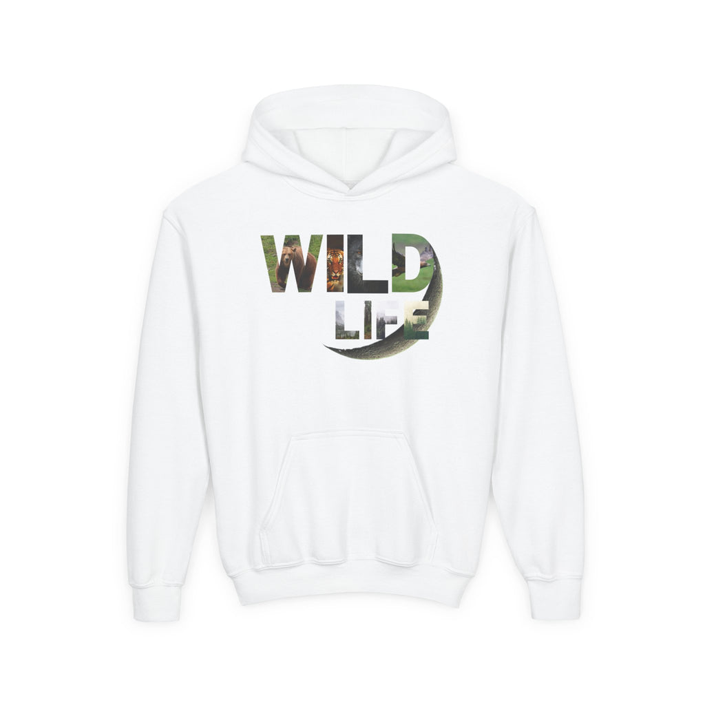 Youth Wildlife Hoodie - Perfect for Nature Lovers, Gifts for Kids, Outdoor Adventures, Everyday Wear, Eco-Friendly Apparel