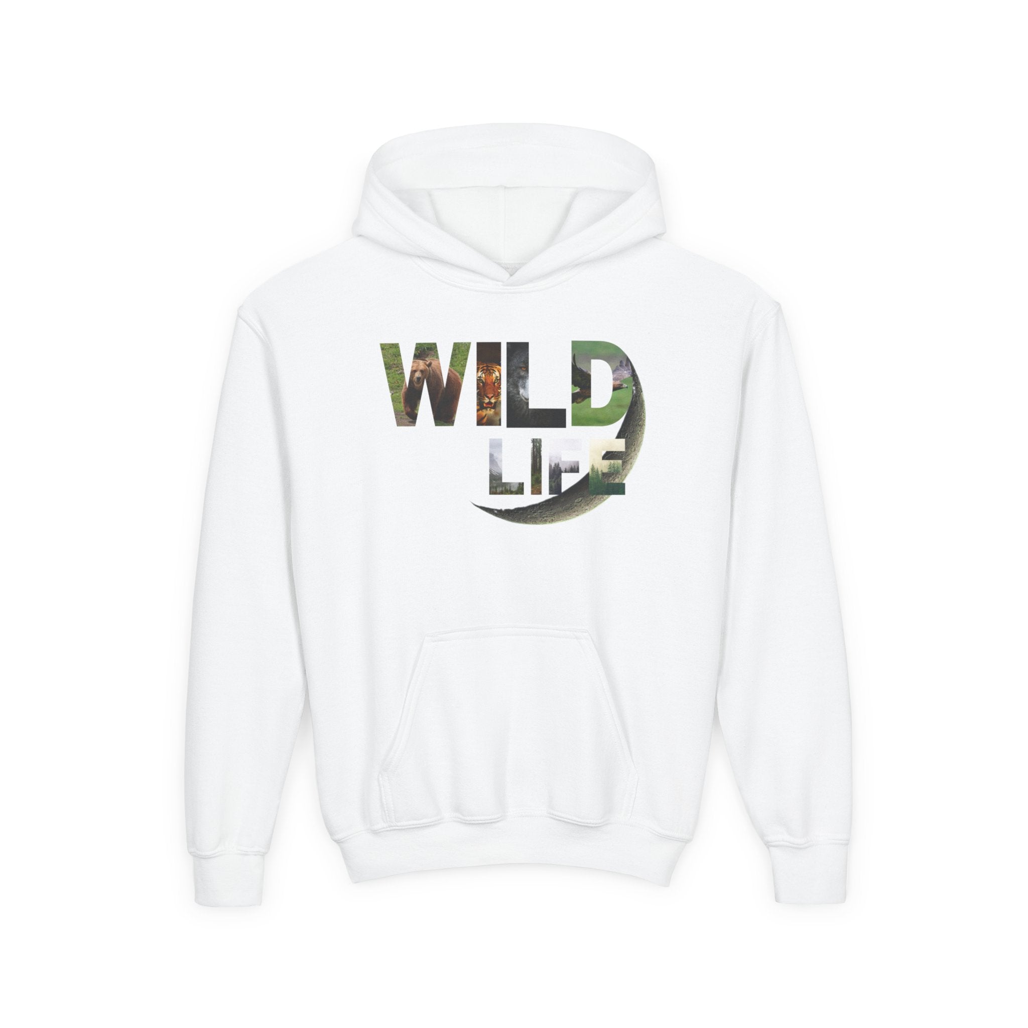 Youth Wildlife Hoodie - Perfect for Nature Lovers, Gifts for Kids, Outdoor Adventures, Everyday Wear, Eco-Friendly Apparel