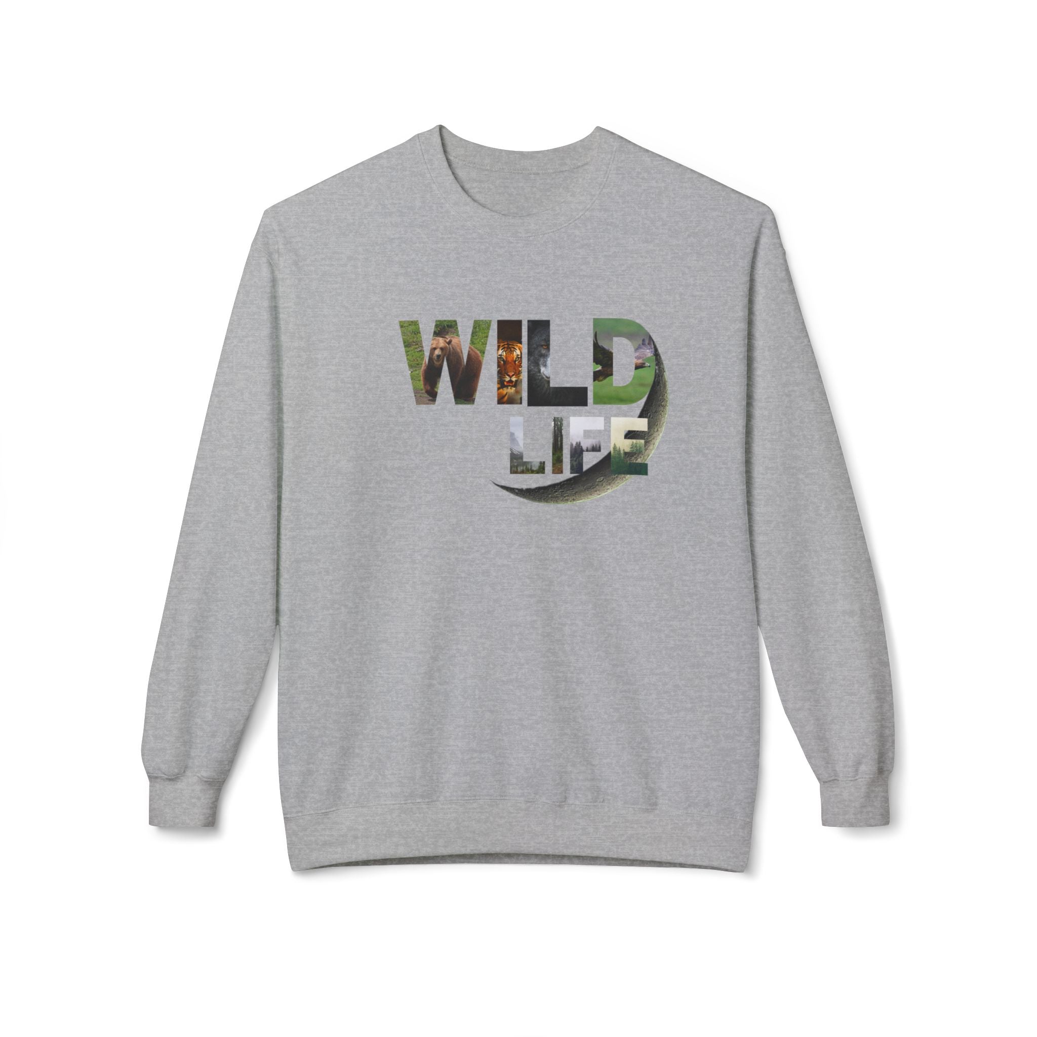 Wild Life Sweatshirt, Nature Lover Gift, Adventure Apparel, Wildlife Conservation, Cozy Crewneck for Outdoor Enthusiasts