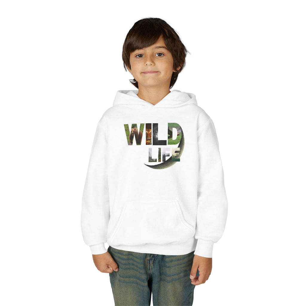 Youth Wildlife Hoodie - Perfect for Nature Lovers, Gifts for Kids, Outdoor Adventures, Everyday Wear, Eco-Friendly Apparel