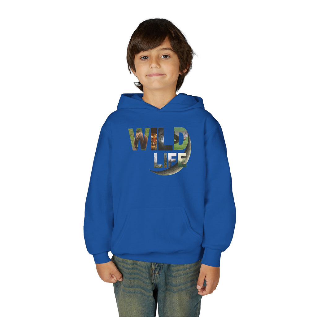 Youth Wildlife Hoodie - Perfect for Nature Lovers, Gifts for Kids, Outdoor Adventures, Everyday Wear, Eco-Friendly Apparel