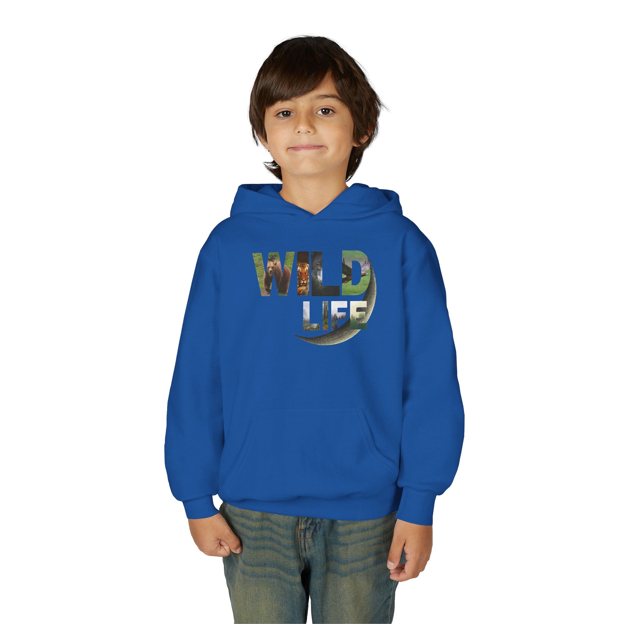 Youth Wildlife Hoodie - Perfect for Nature Lovers, Gifts for Kids, Outdoor Adventures, Everyday Wear, Eco-Friendly Apparel