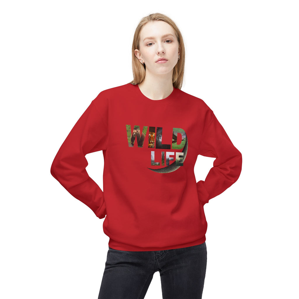 Wild Life Sweatshirt, Nature Lover Gift, Adventure Apparel, Wildlife Conservation, Cozy Crewneck for Outdoor Enthusiasts