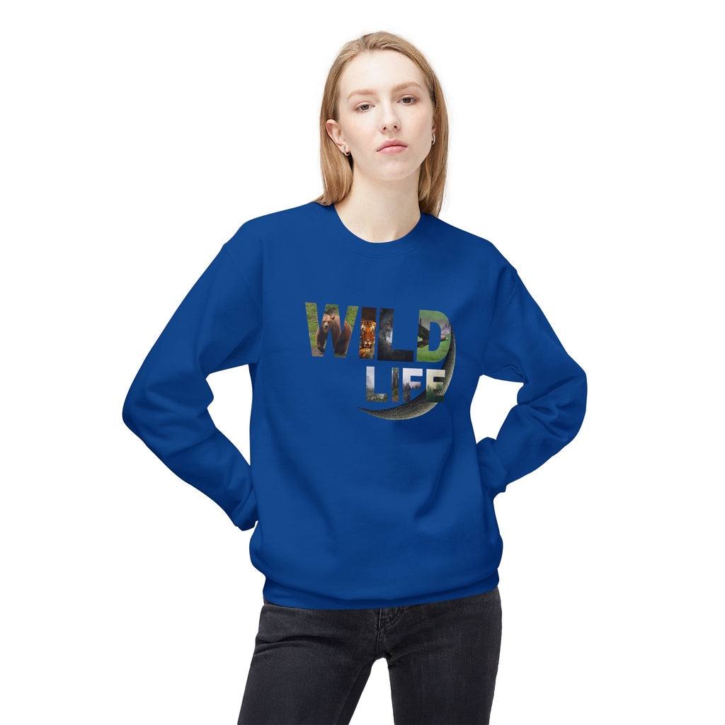 Wild Life Sweatshirt, Nature Lover Gift, Adventure Apparel, Wildlife Conservation, Cozy Crewneck for Outdoor Enthusiasts